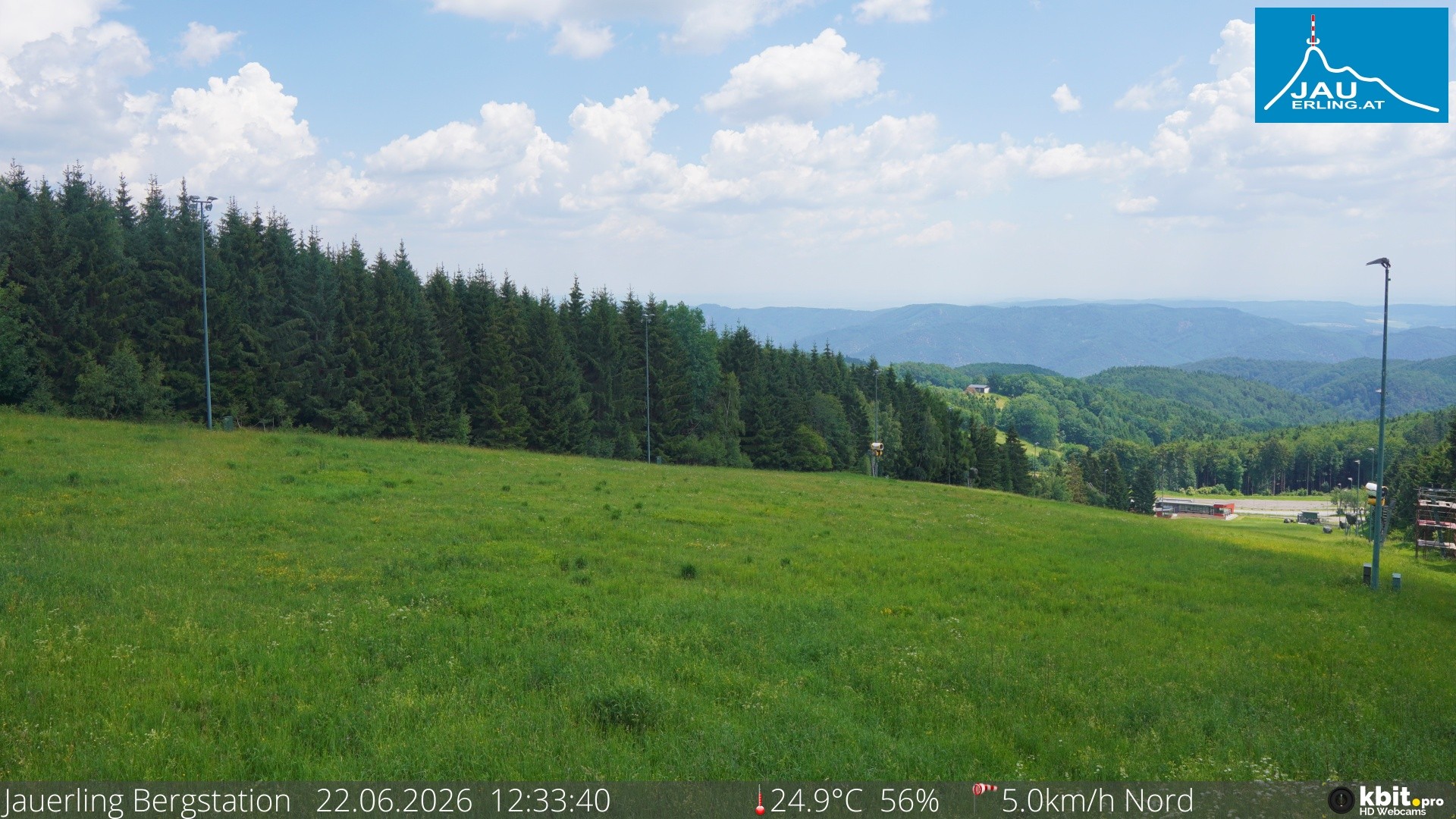 Archived image Webcam Panoramic view - mountain station Jauerling
