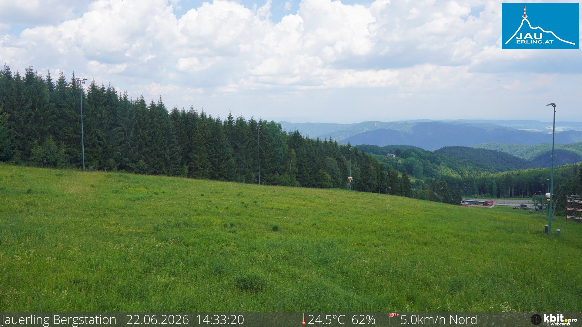 Archived image Webcam Panoramic view - mountain station Jauerling