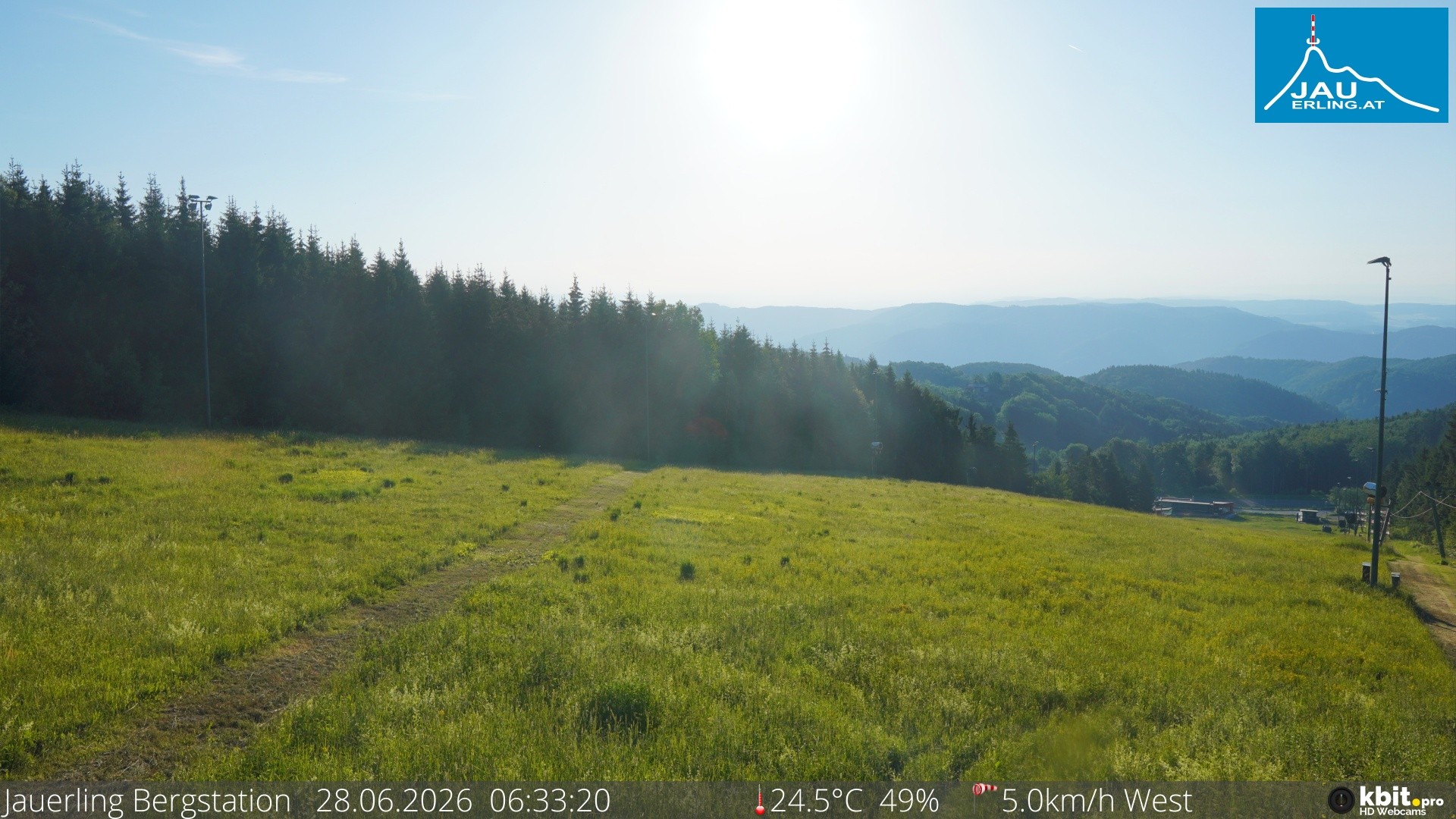 Archiv Foto Webcam Panorama - Bergstation Jauerling