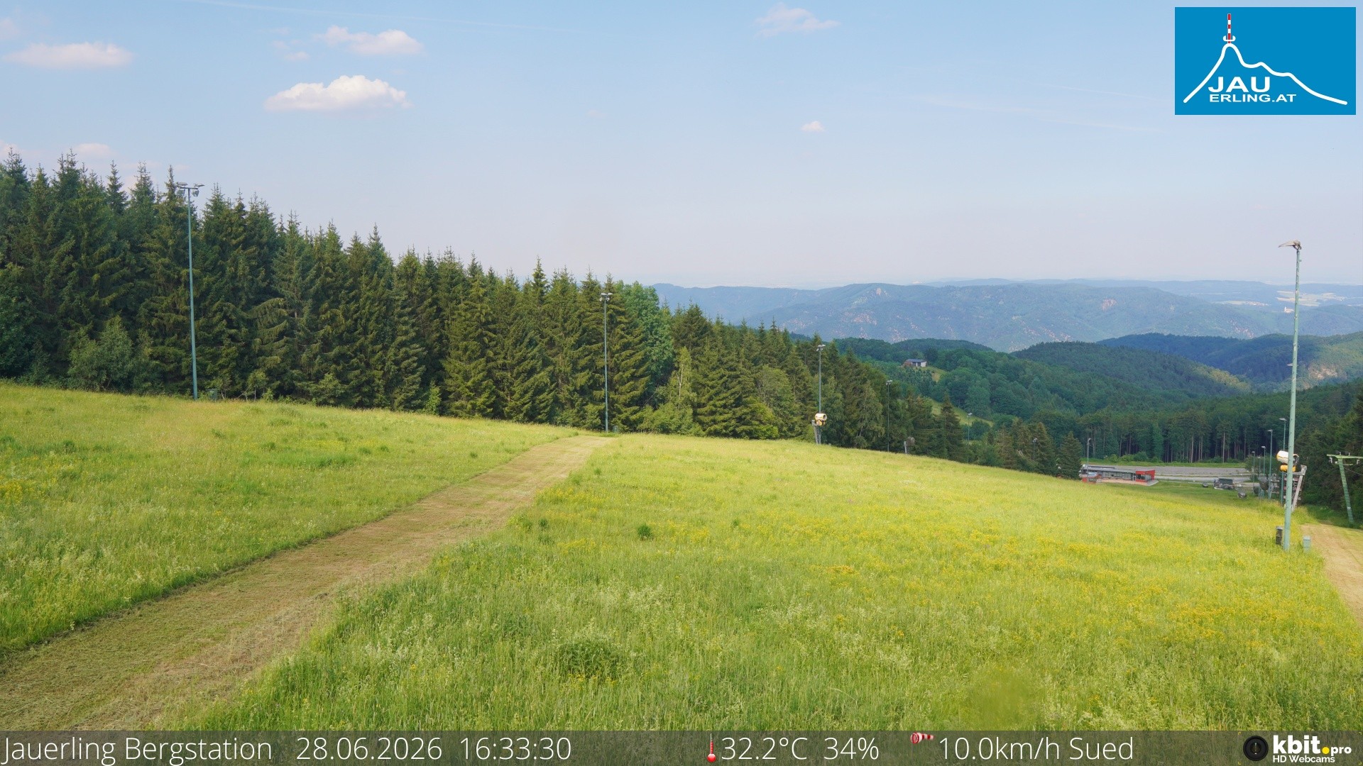 Archived image Webcam Panoramic view - mountain station Jauerling
