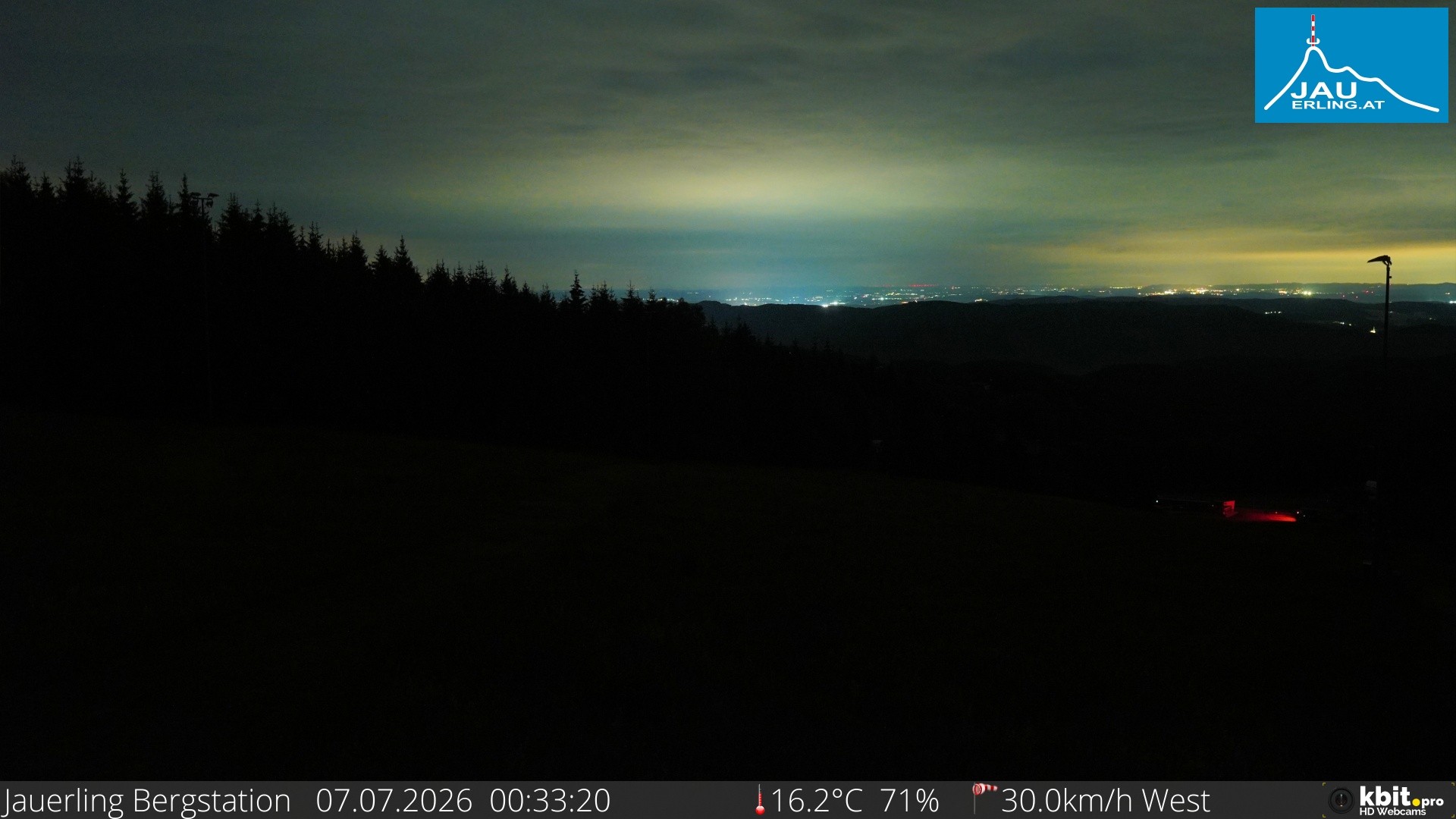 Archiv Foto Webcam Panorama - Bergstation Jauerling