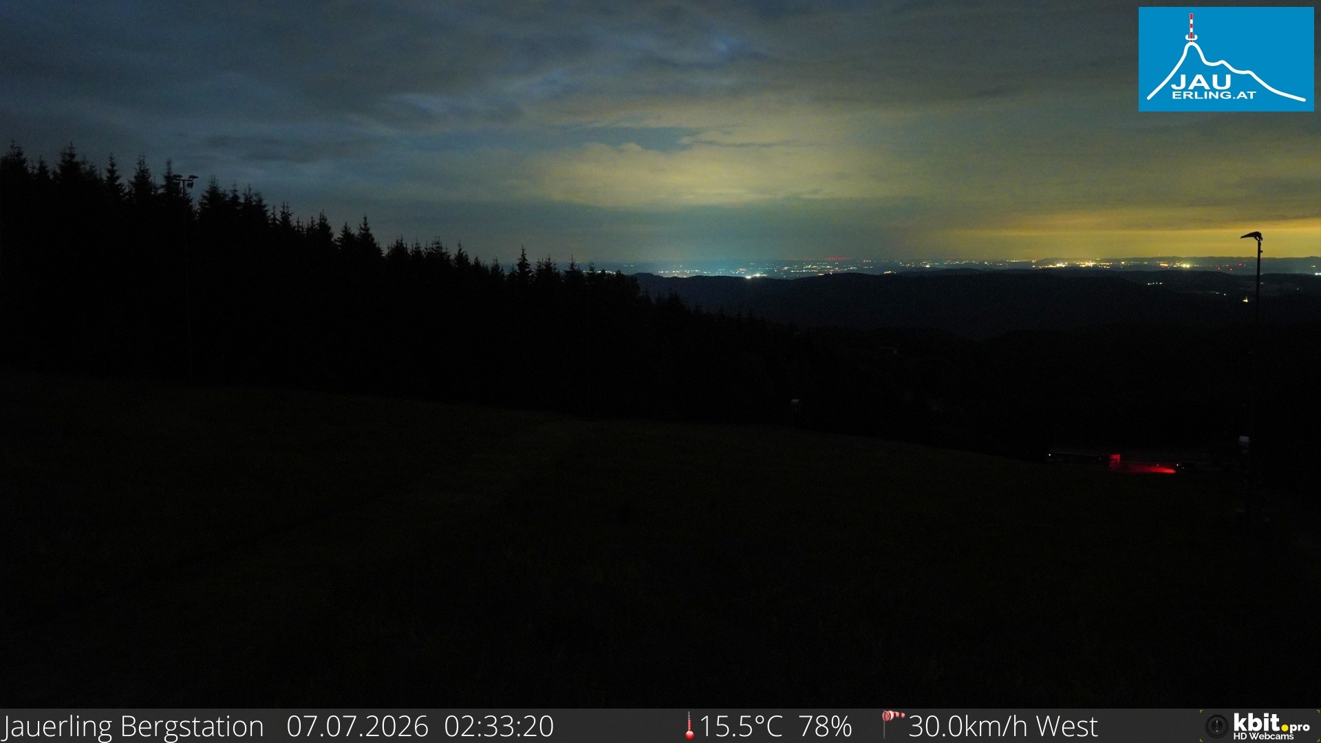 Archiv Foto Webcam Panorama - Bergstation Jauerling