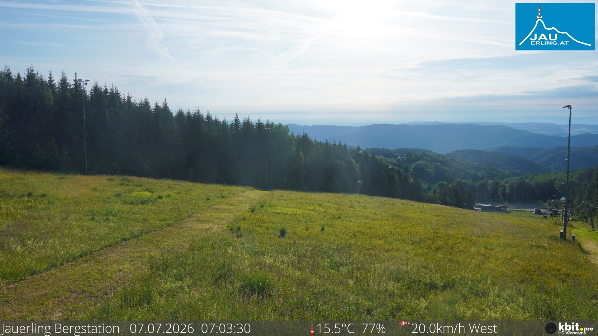 Archiv Foto Webcam Panorama - Bergstation Jauerling