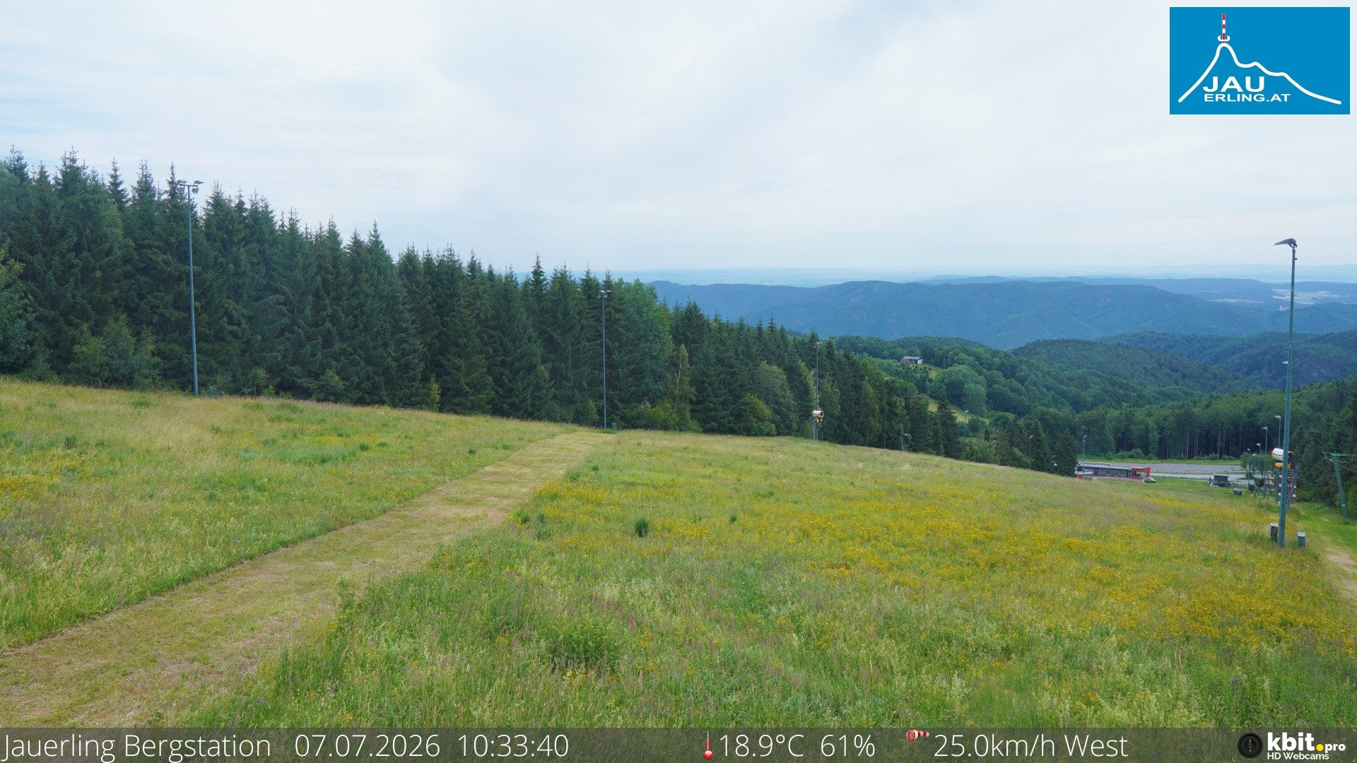 Archiv Foto Webcam Panorama - Bergstation Jauerling