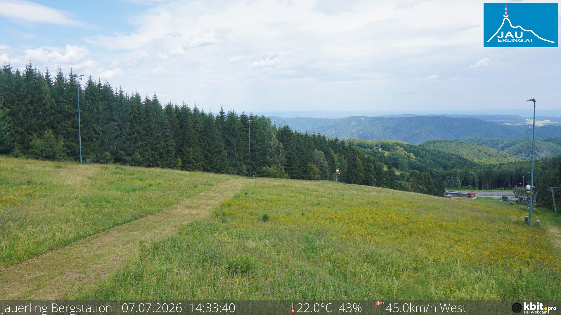 Archiv Foto Webcam Panorama - Bergstation Jauerling