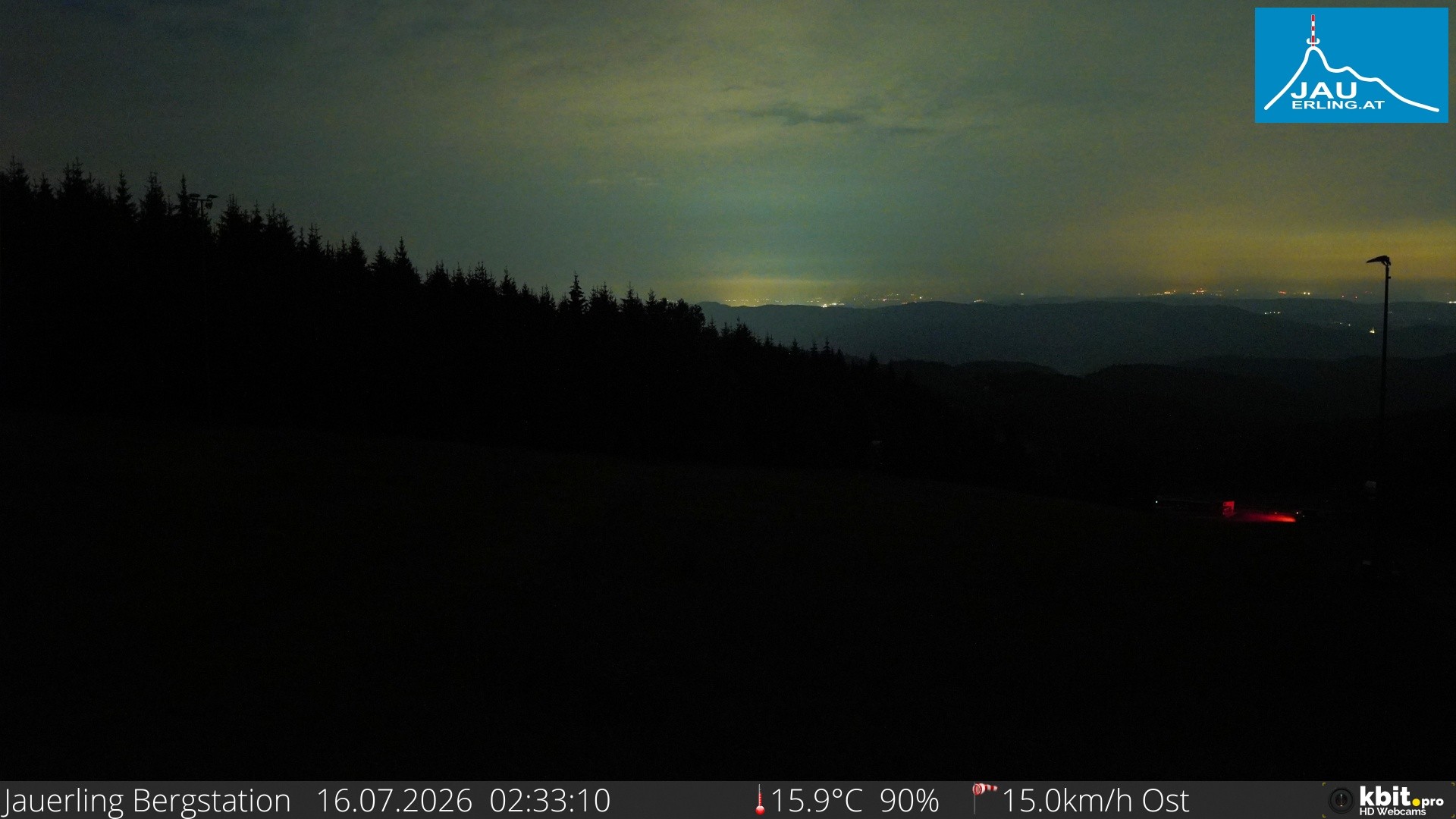 Archived image Webcam Panoramic view - mountain station Jauerling