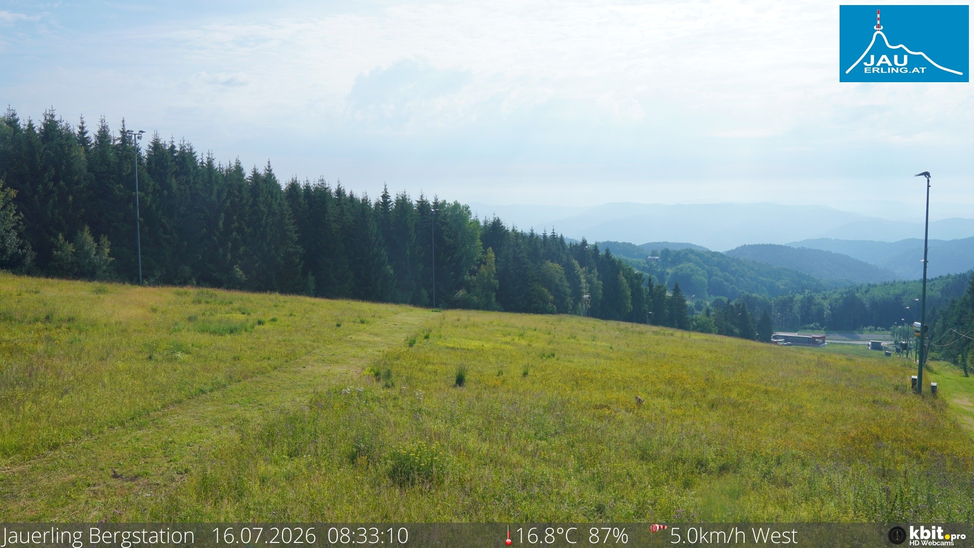 Archived image Webcam Panoramic view - mountain station Jauerling