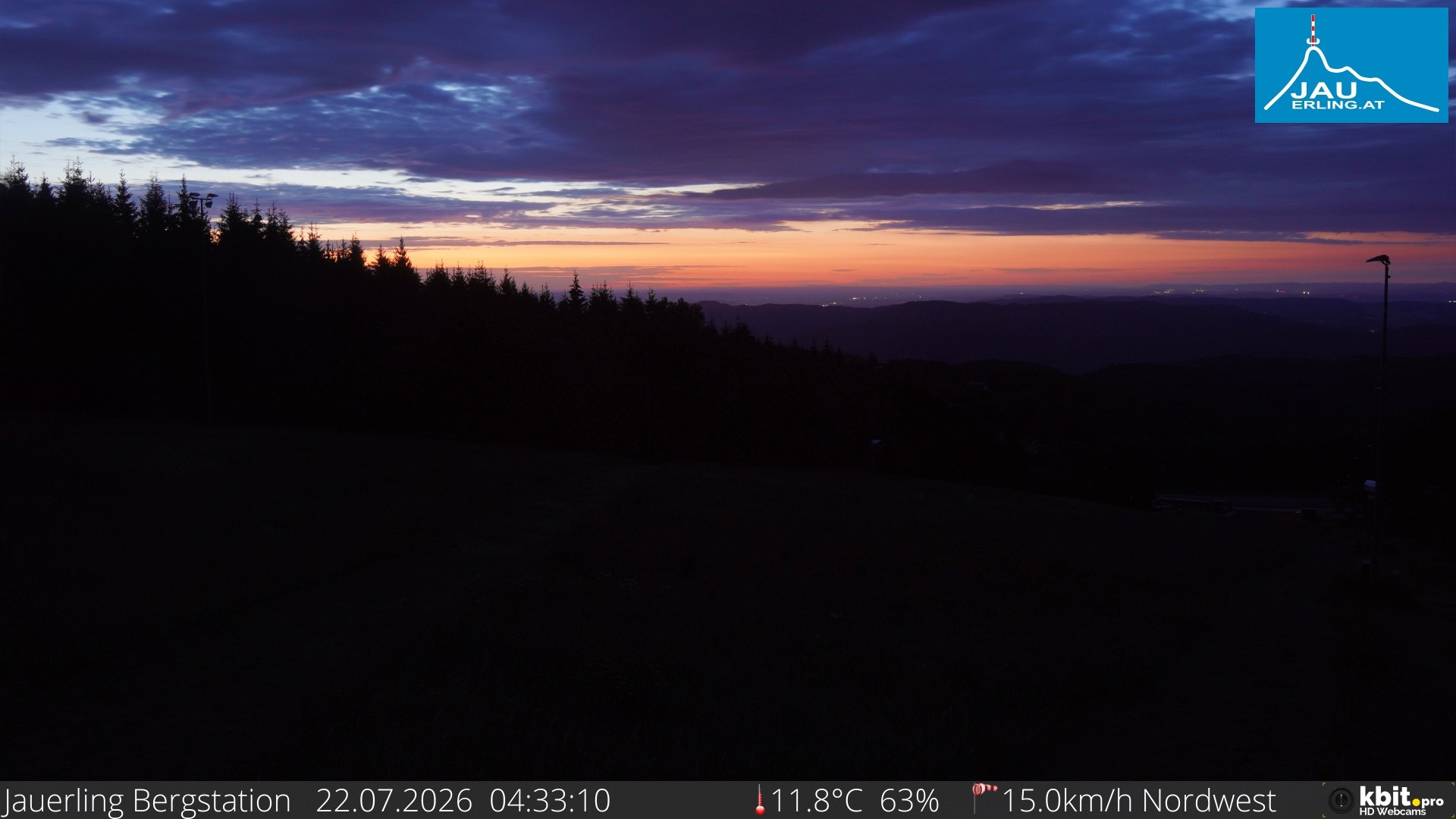 Archiv Foto Webcam Panorama - Bergstation Jauerling