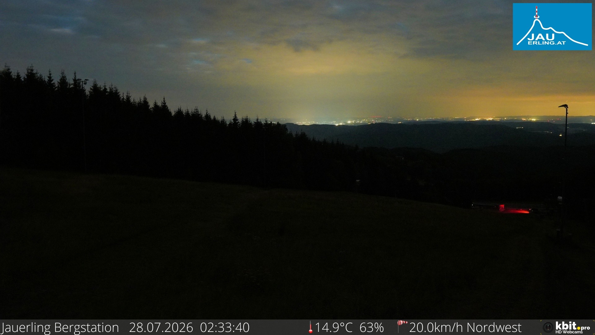 Archiv Foto Webcam Panorama - Bergstation Jauerling