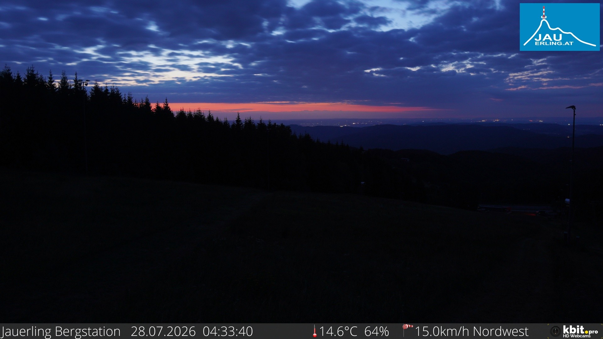 Archiv Foto Webcam Panorama - Bergstation Jauerling