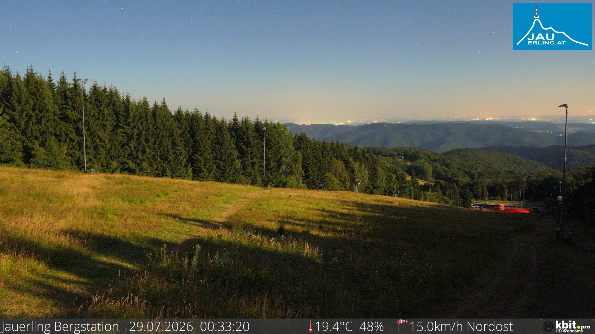 Archiv Foto Webcam Panorama - Bergstation Jauerling