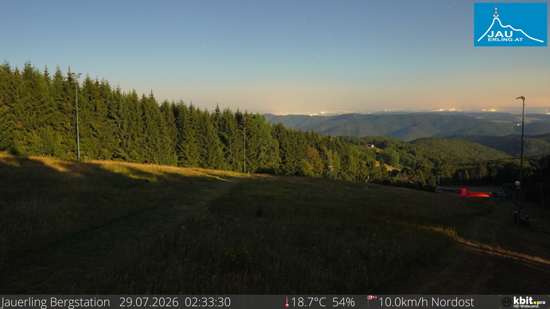 Archiv Foto Webcam Panorama - Bergstation Jauerling