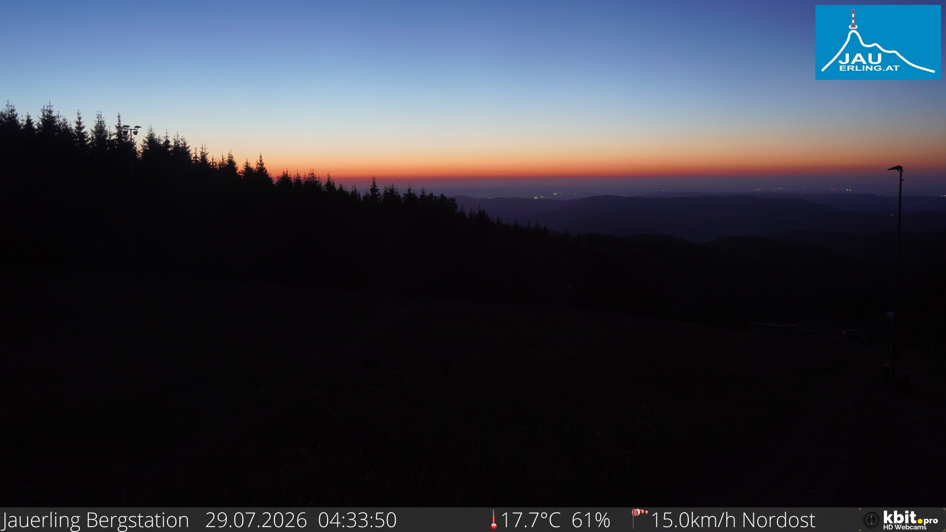 Archiv Foto Webcam Panorama - Bergstation Jauerling