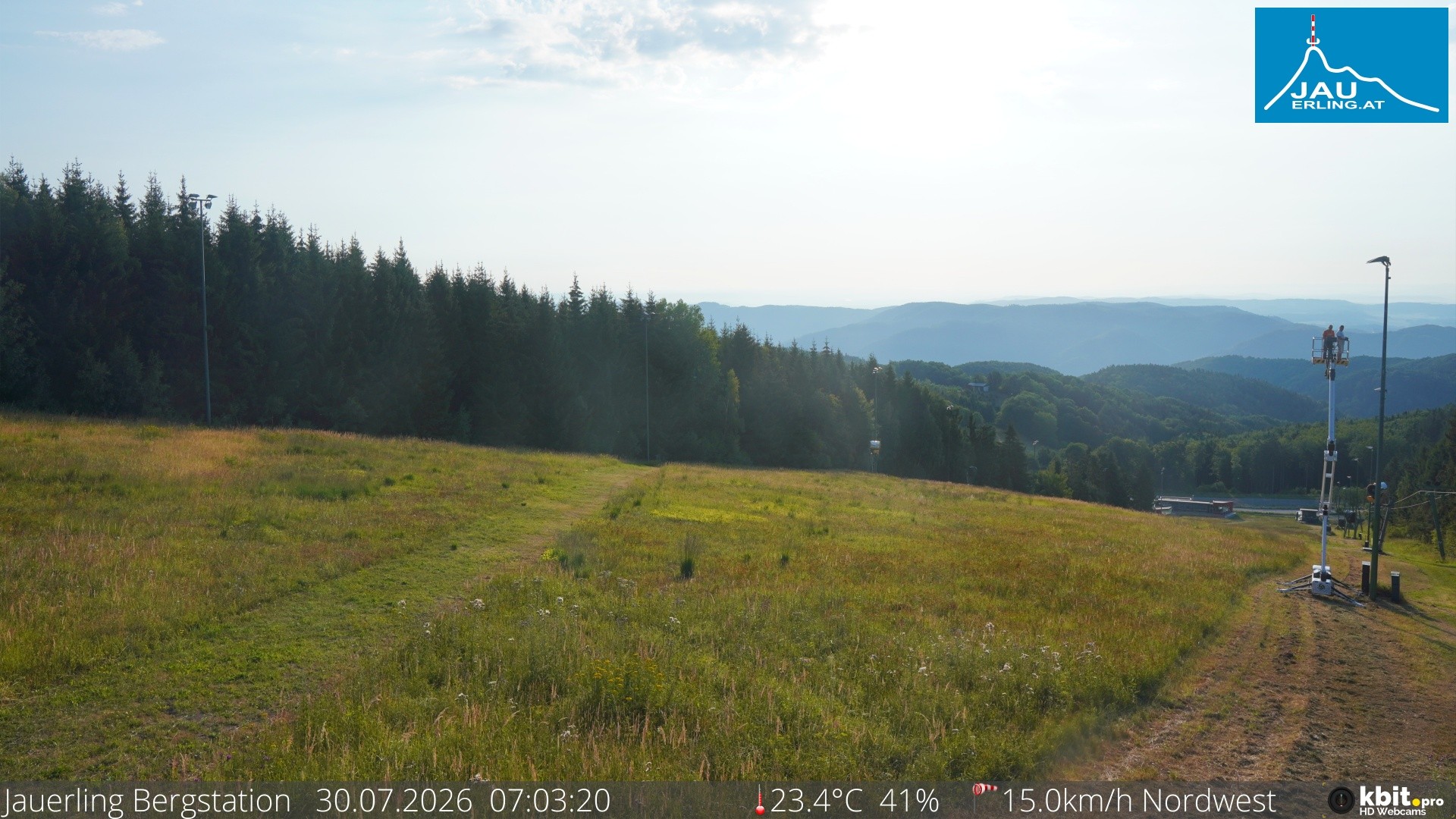 Archiv Foto Webcam Panorama - Bergstation Jauerling