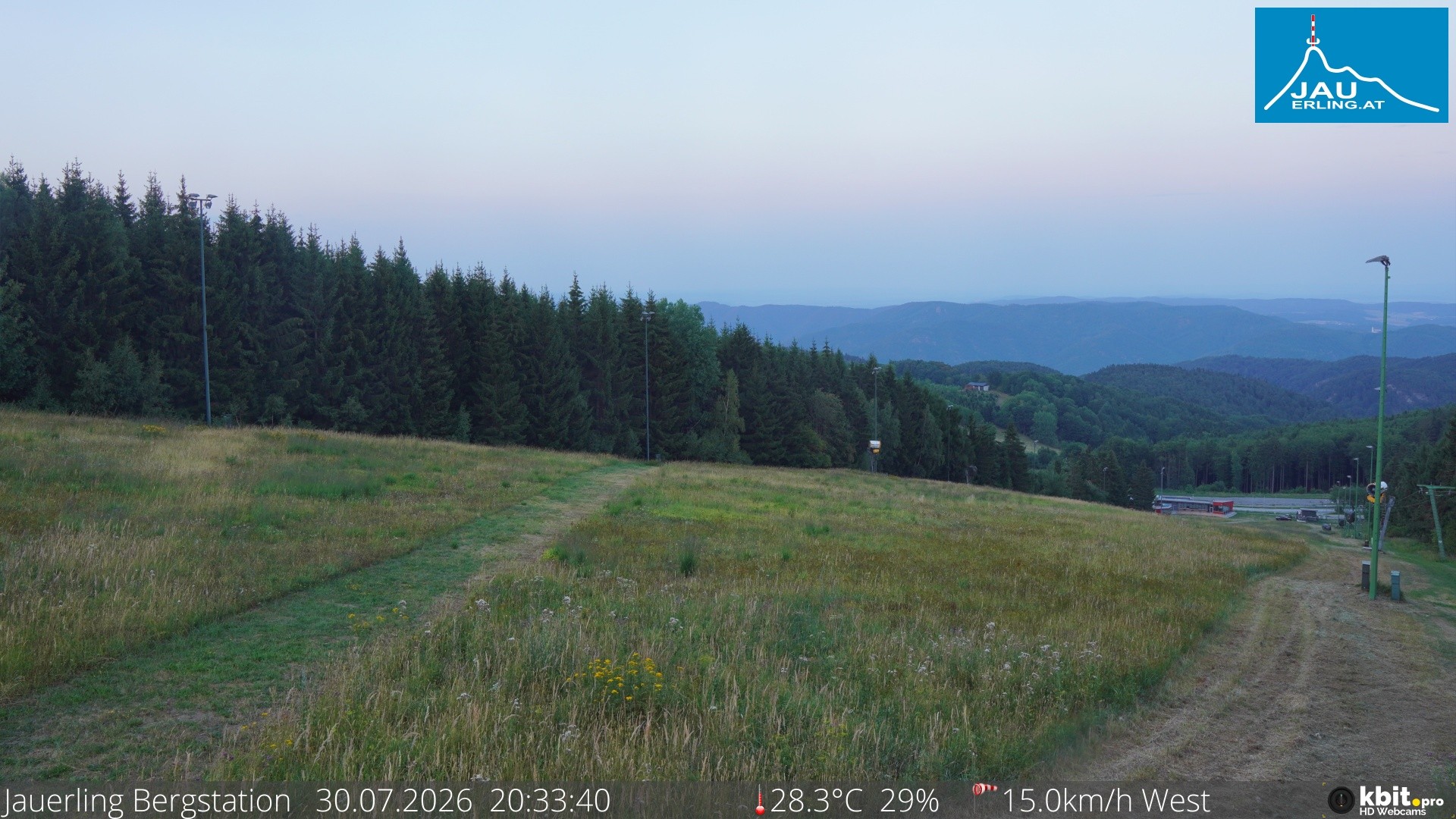 Archiv Foto Webcam Panorama - Bergstation Jauerling