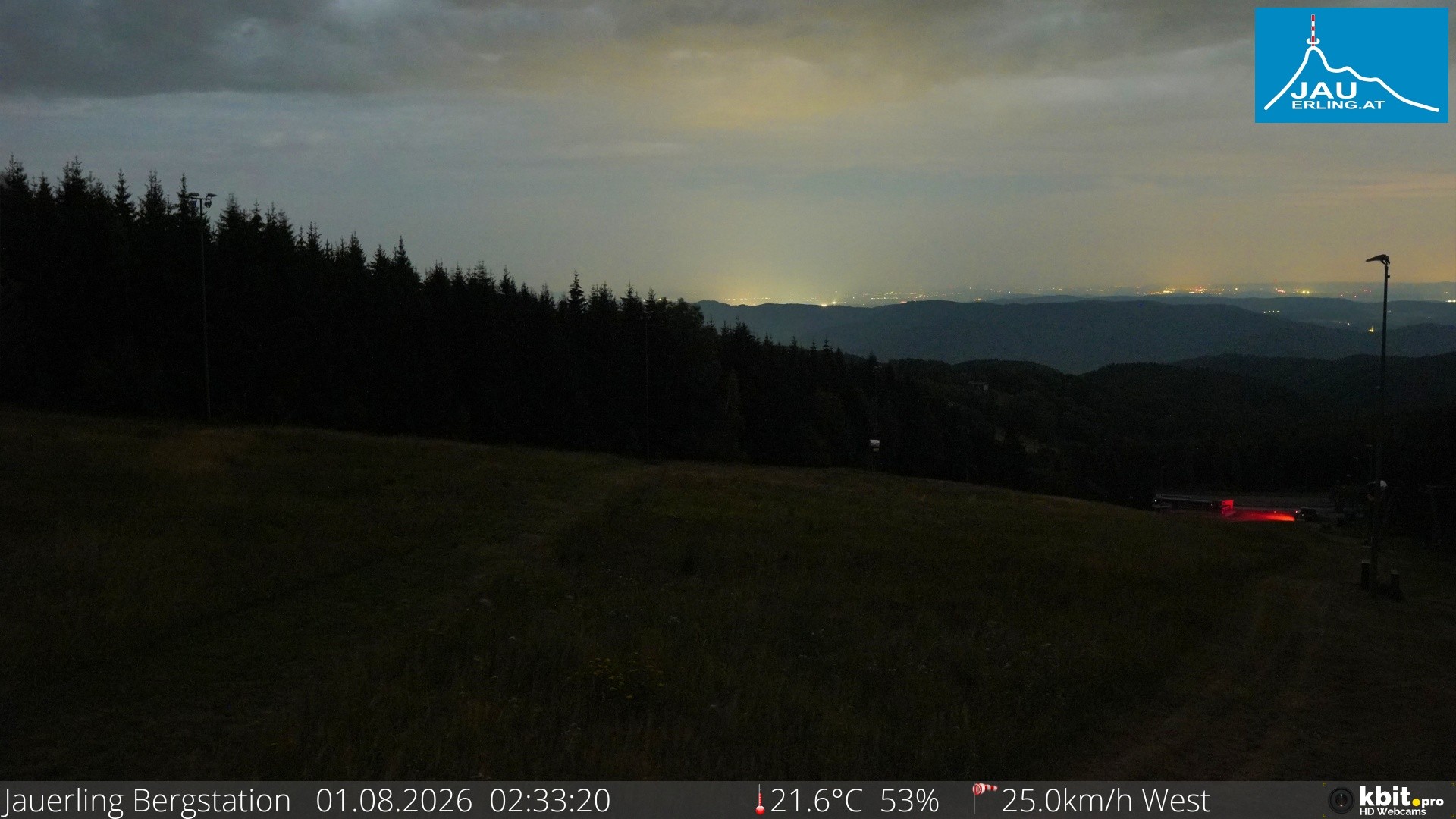 Archived image Webcam Panoramic view - mountain station Jauerling
