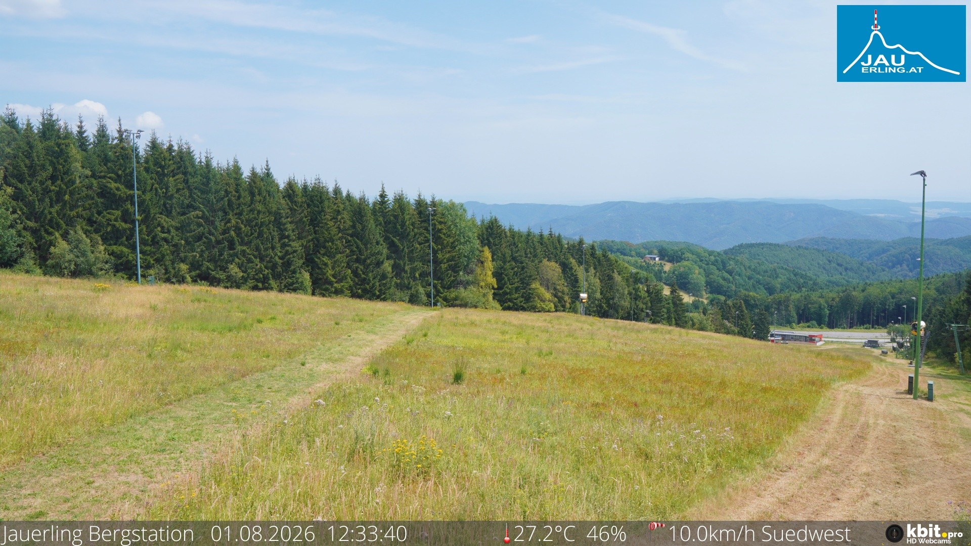 Archived image Webcam Panoramic view - mountain station Jauerling