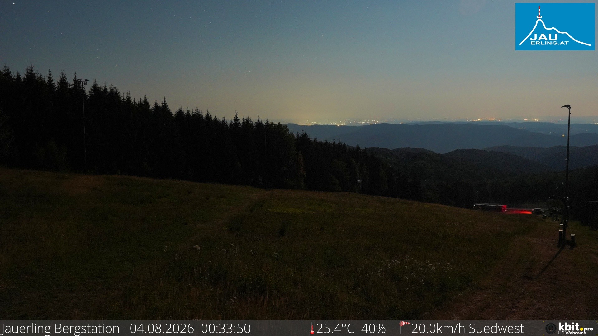Archiv Foto Webcam Panorama - Bergstation Jauerling