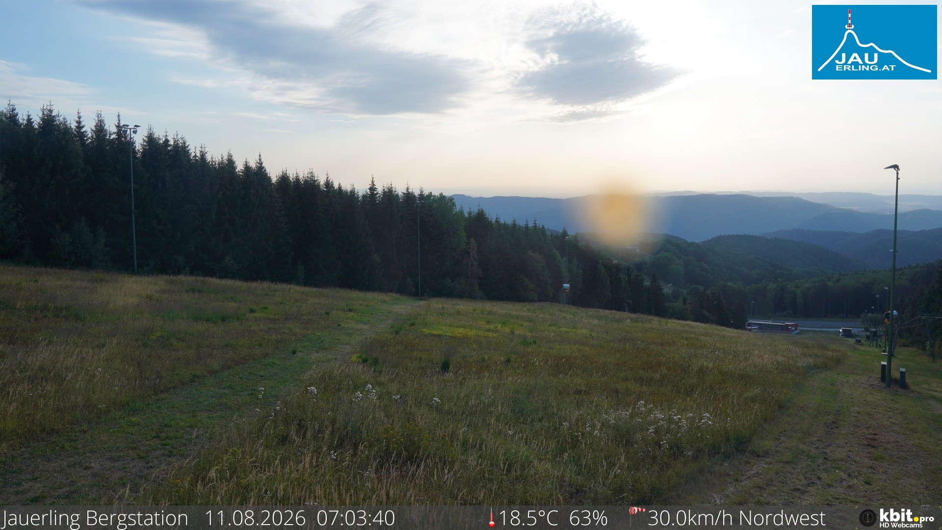 Archiv Foto Webcam Panorama - Bergstation Jauerling