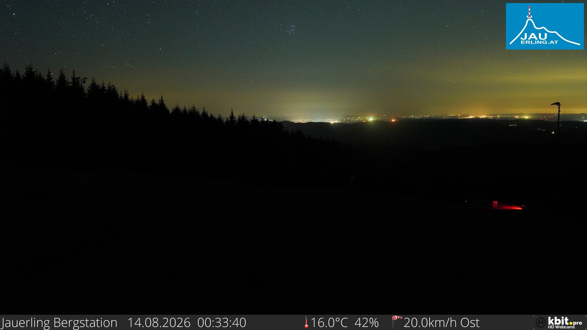 Archived image Webcam Panoramic view - mountain station Jauerling