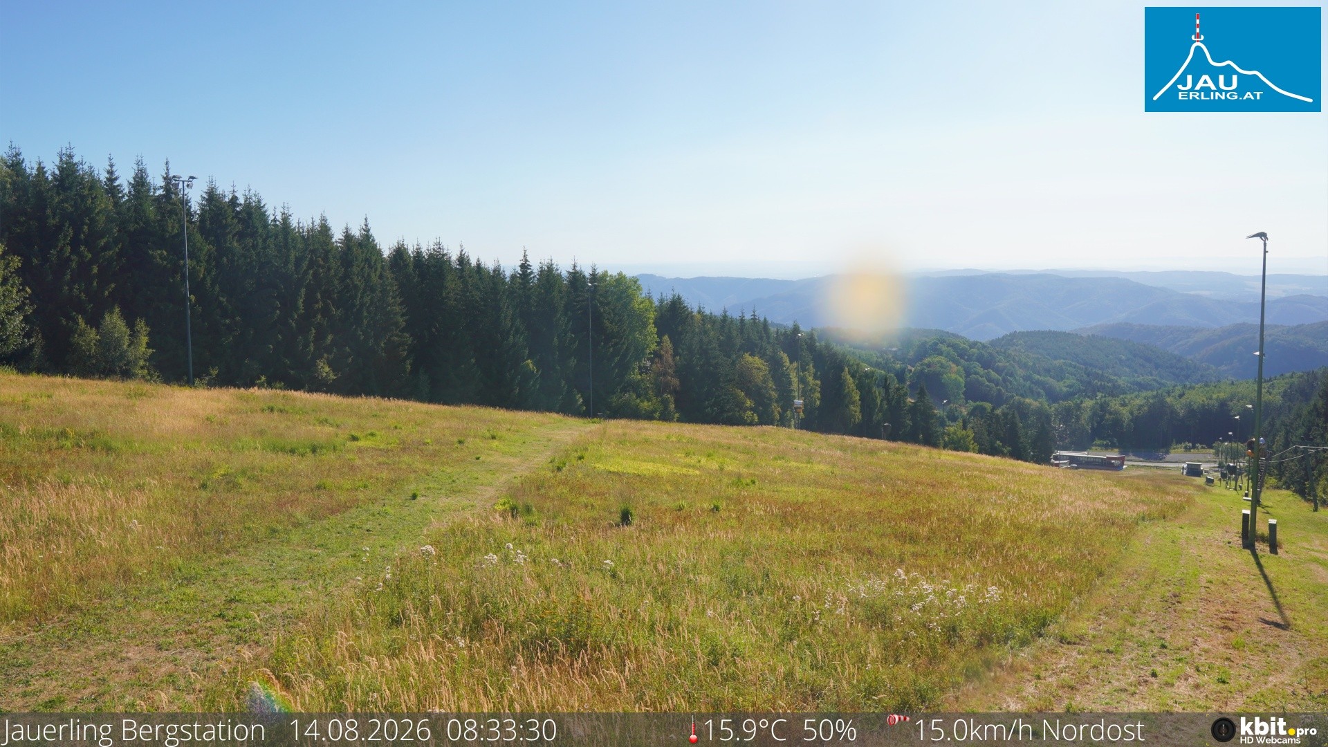 Archived image Webcam Panoramic view - mountain station Jauerling