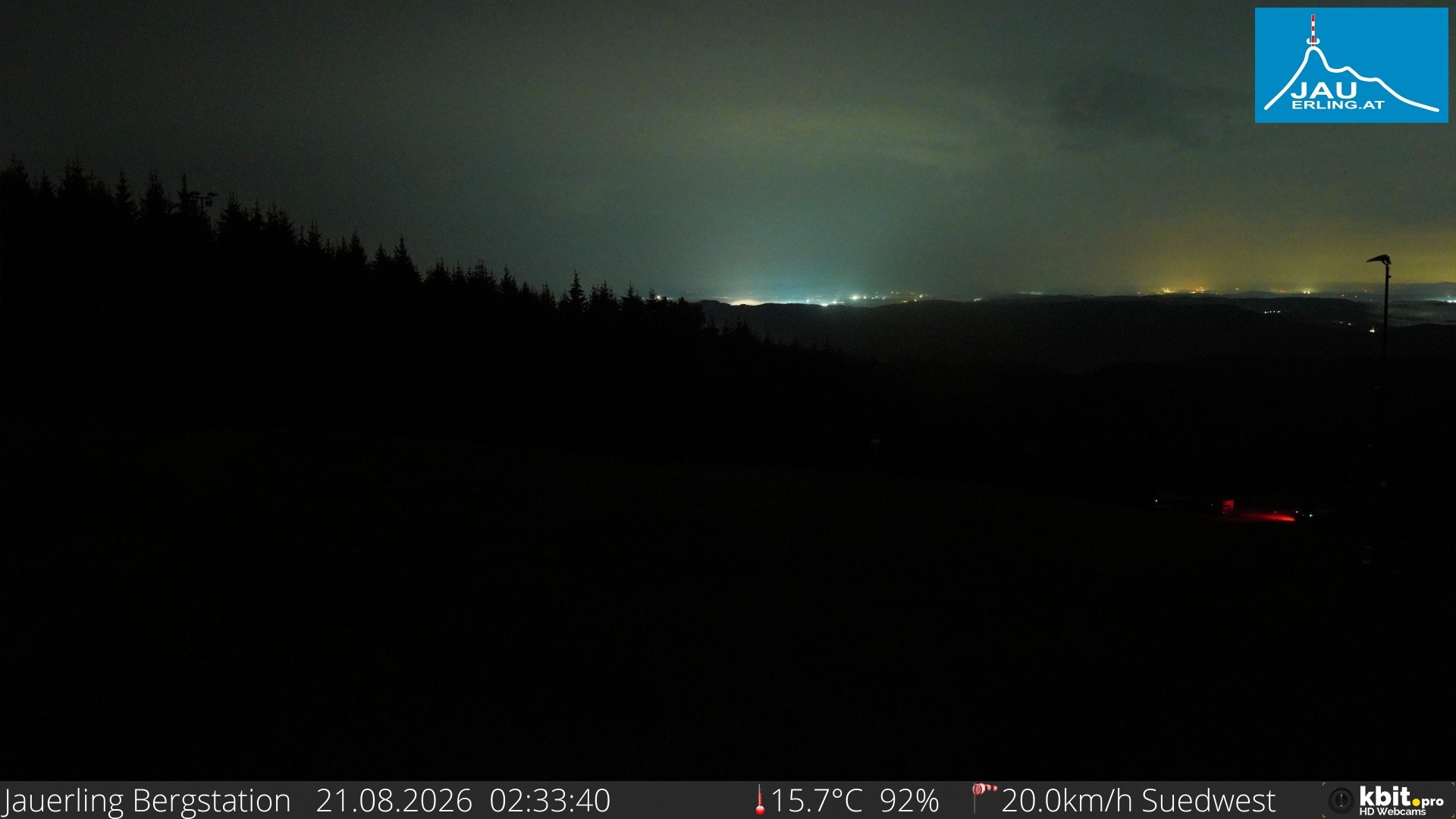 Archived image Webcam Panoramic view - mountain station Jauerling