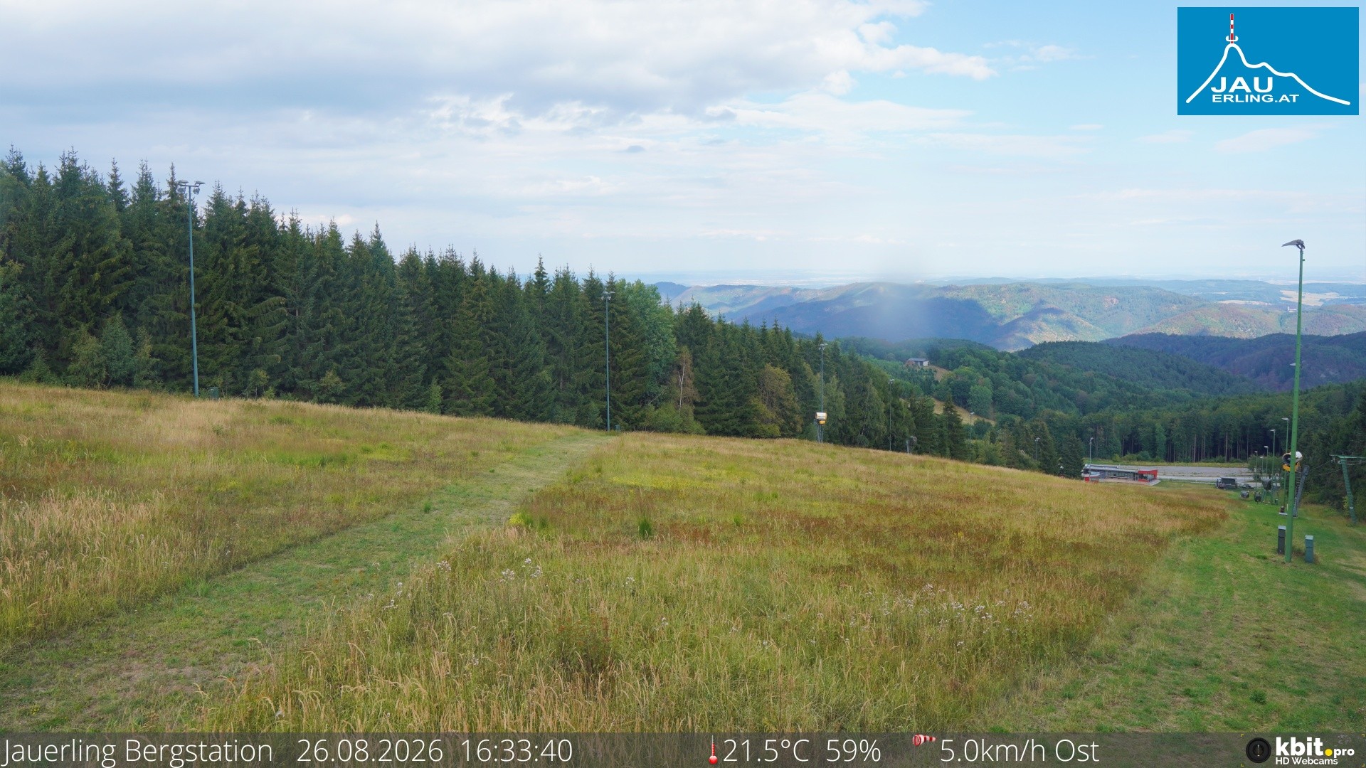 Archived image Webcam Panoramic view - mountain station Jauerling
