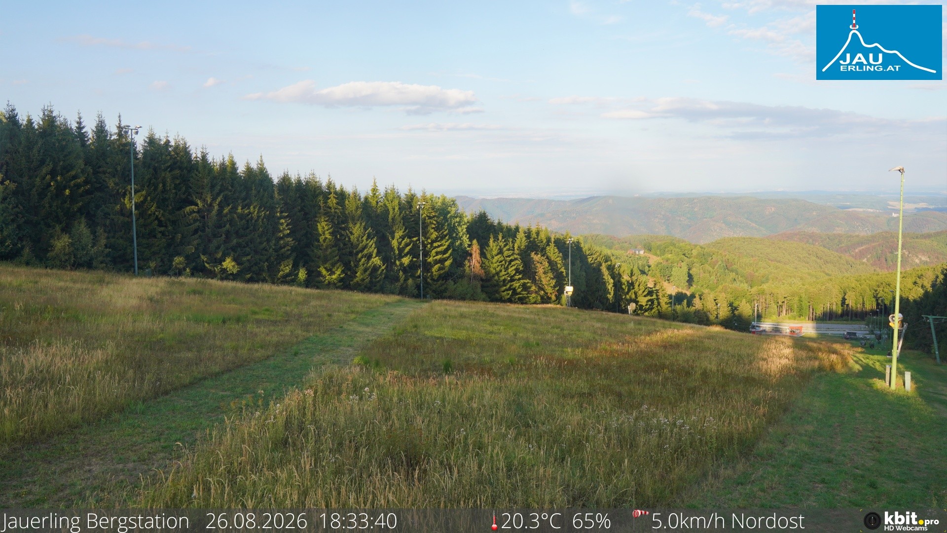 Archived image Webcam Panoramic view - mountain station Jauerling