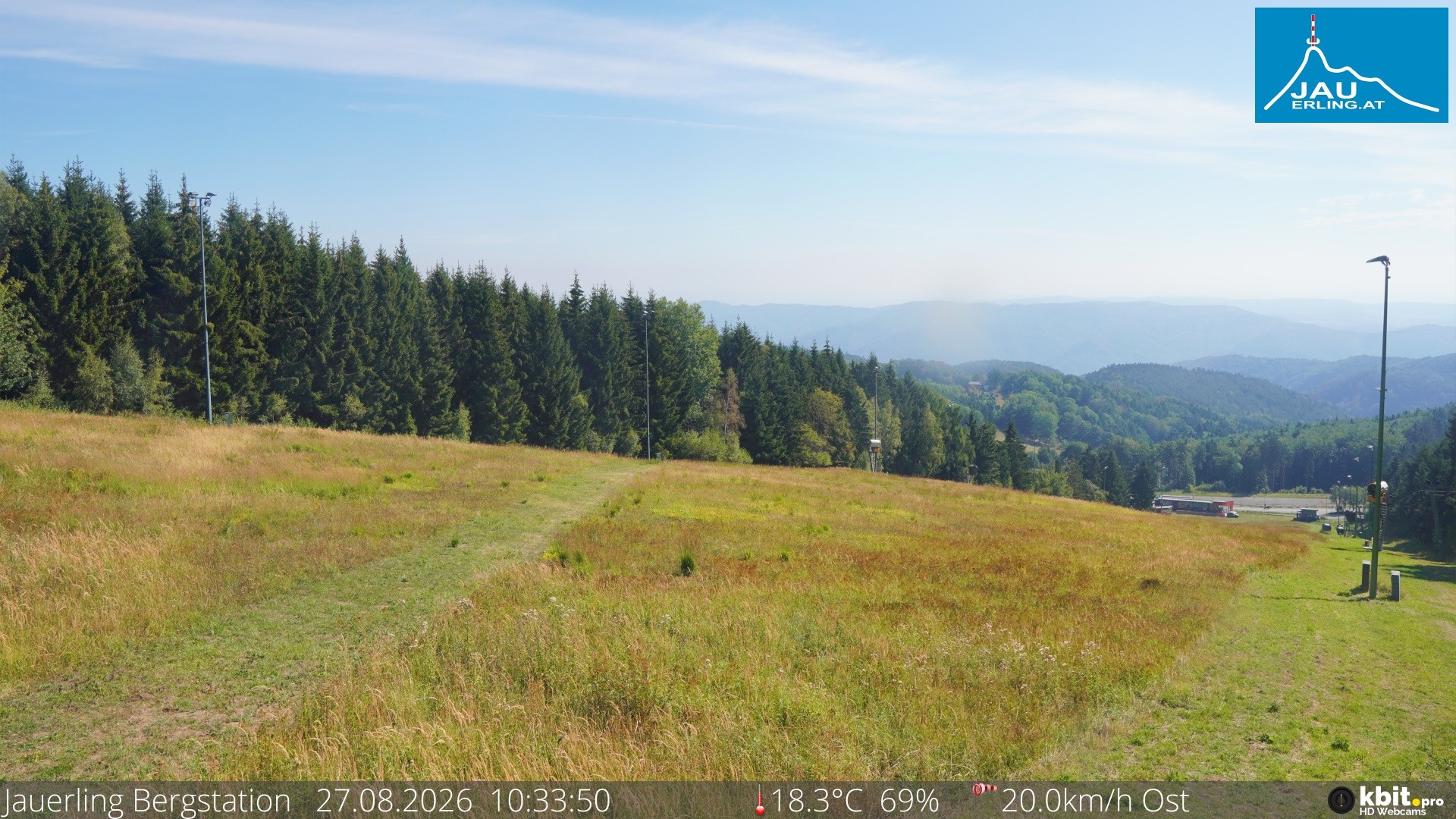 Archived image Webcam Panoramic view - mountain station Jauerling