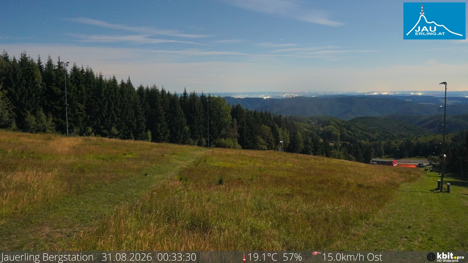 Archived image Webcam Panoramic view - mountain station Jauerling