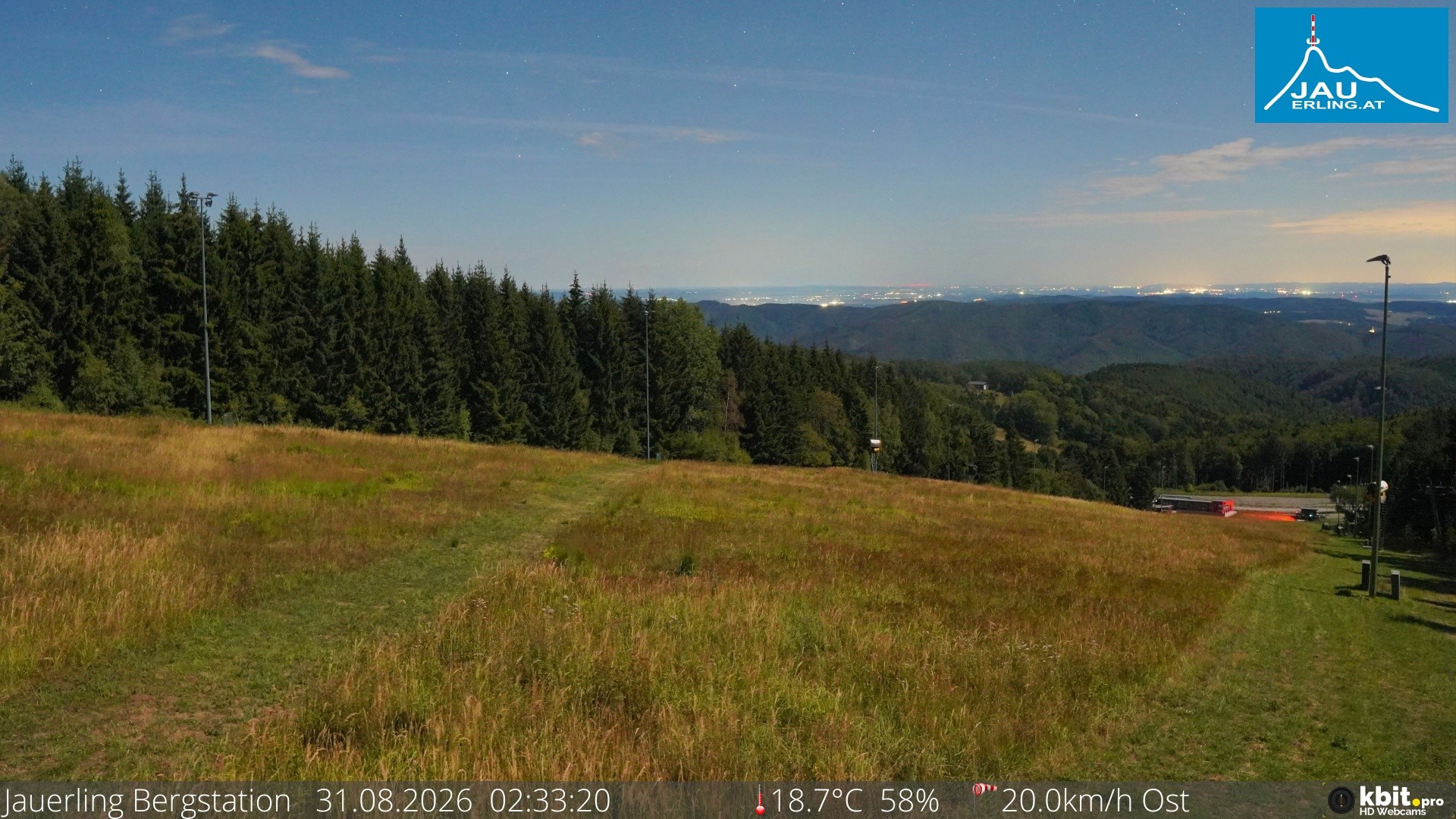 Archived image Webcam Panoramic view - mountain station Jauerling