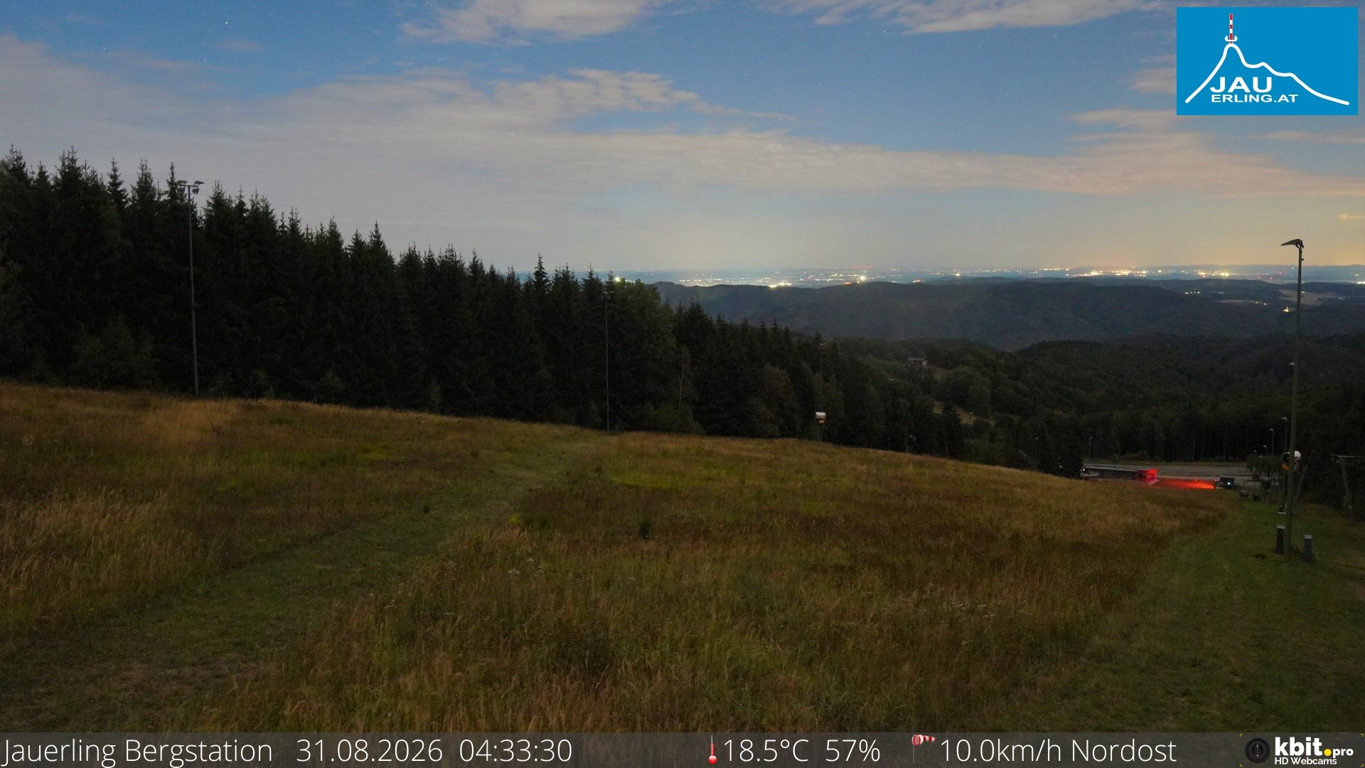 Archived image Webcam Panoramic view - mountain station Jauerling