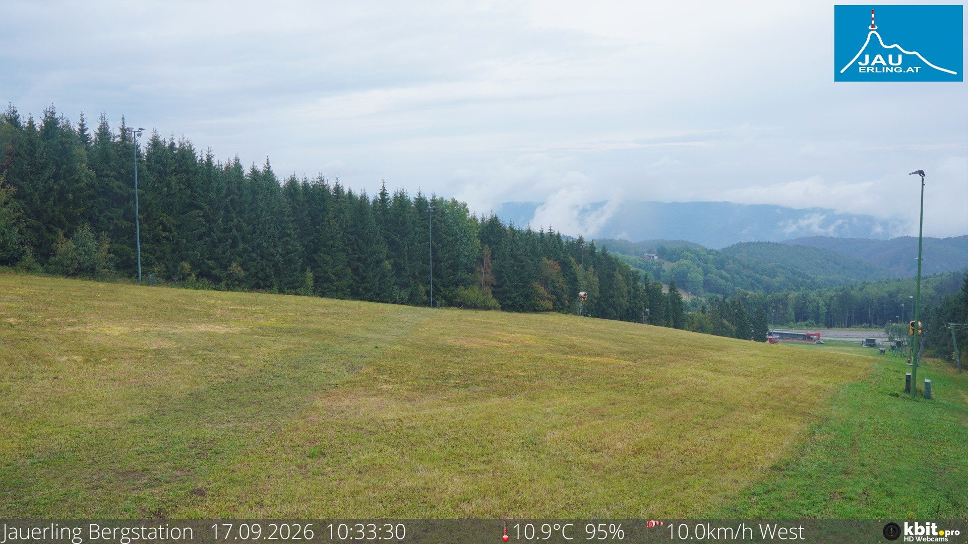 Archived image Webcam Panoramic view - mountain station Jauerling