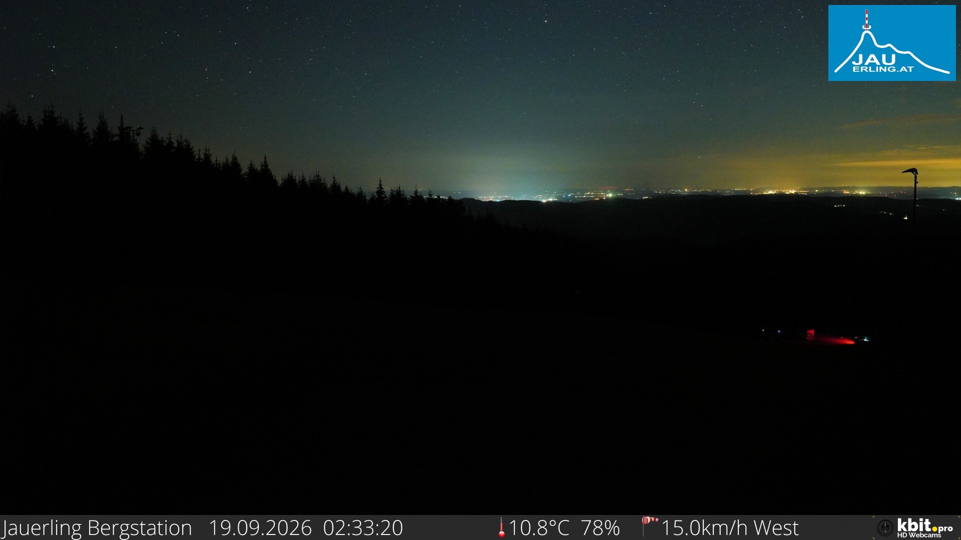 Archiv Foto Webcam Panorama - Bergstation Jauerling