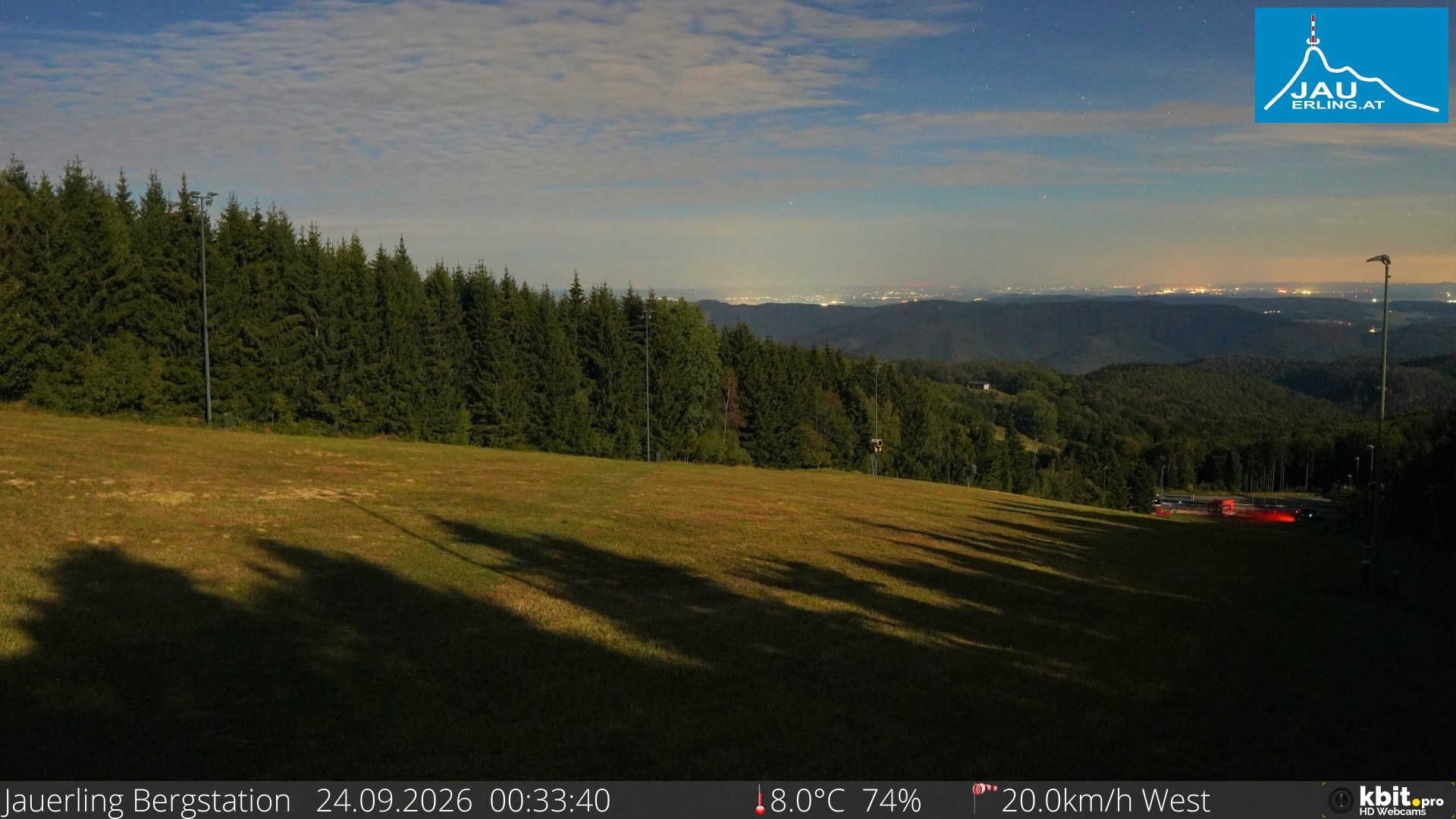 Archived image Webcam Panoramic view - mountain station Jauerling