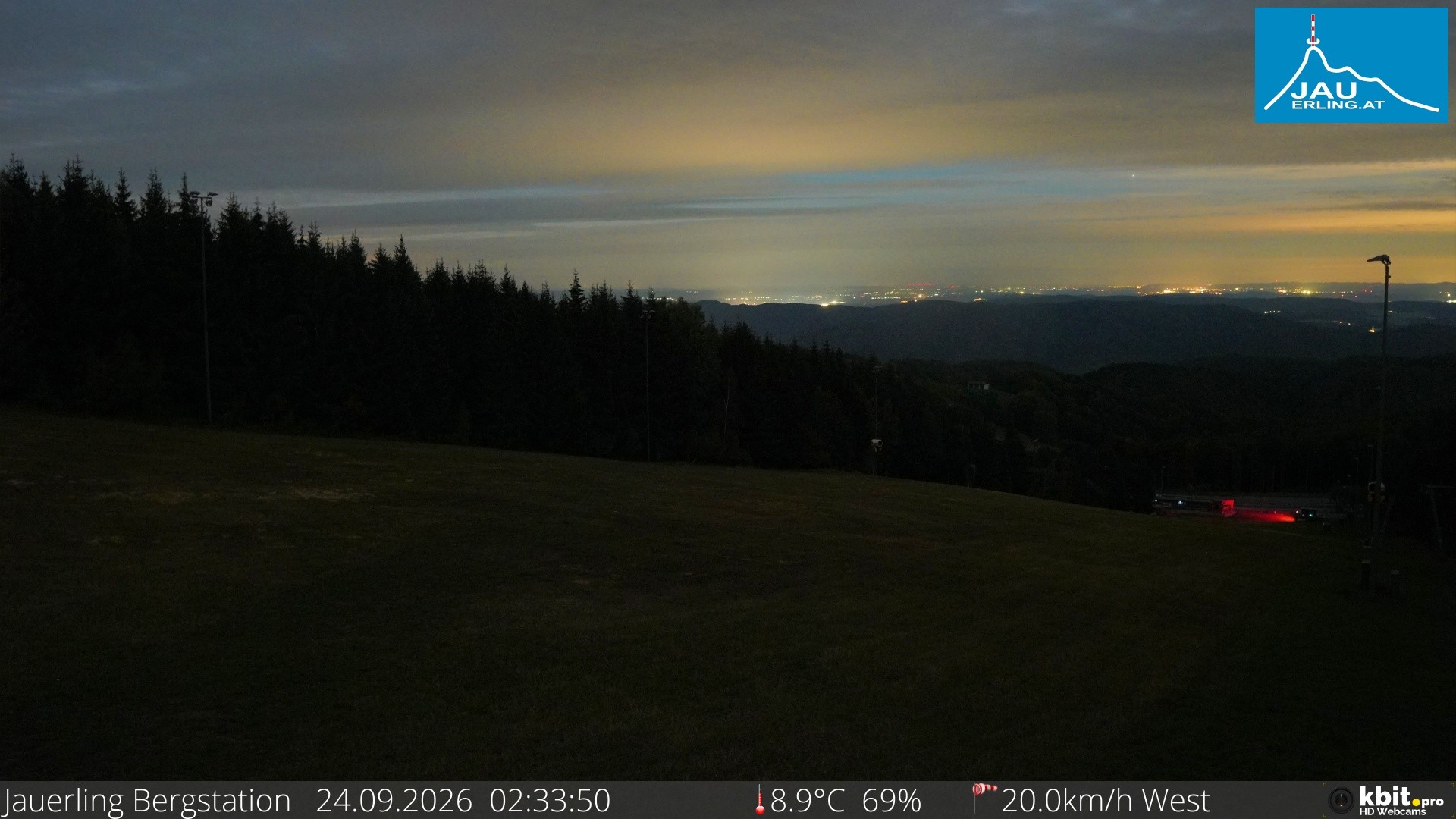 Archived image Webcam Panoramic view - mountain station Jauerling
