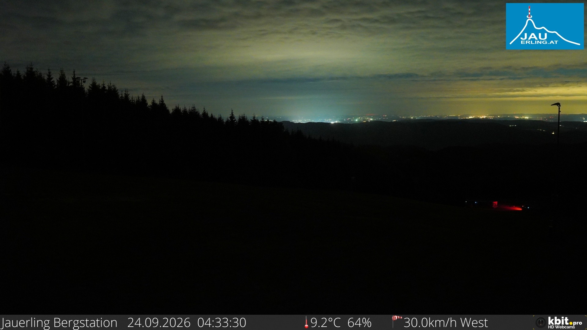 Archived image Webcam Panoramic view - mountain station Jauerling