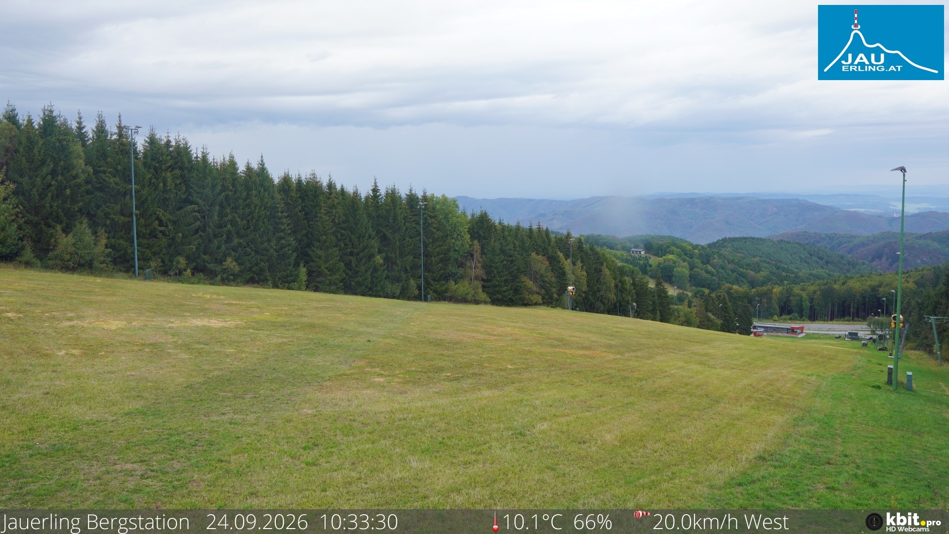 Archived image Webcam Panoramic view - mountain station Jauerling