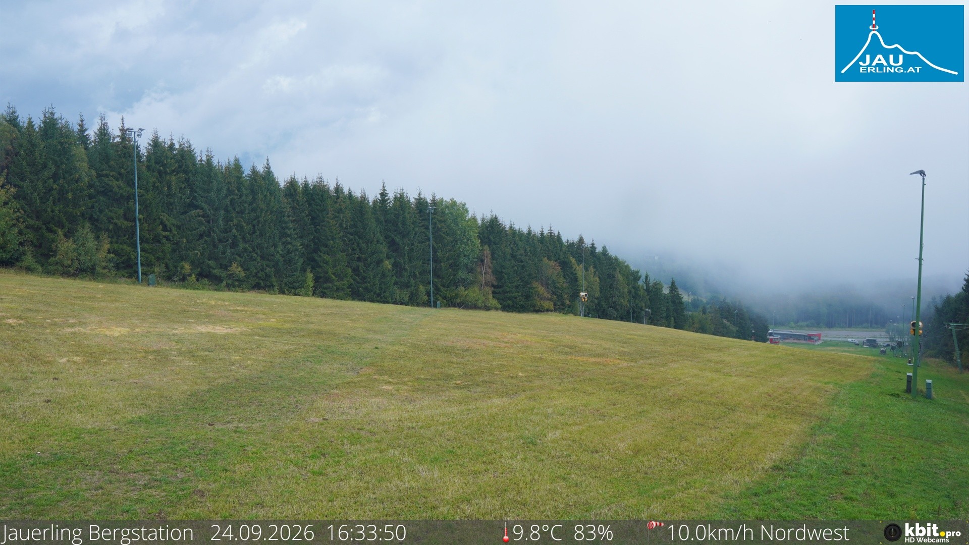 Archived image Webcam Panoramic view - mountain station Jauerling