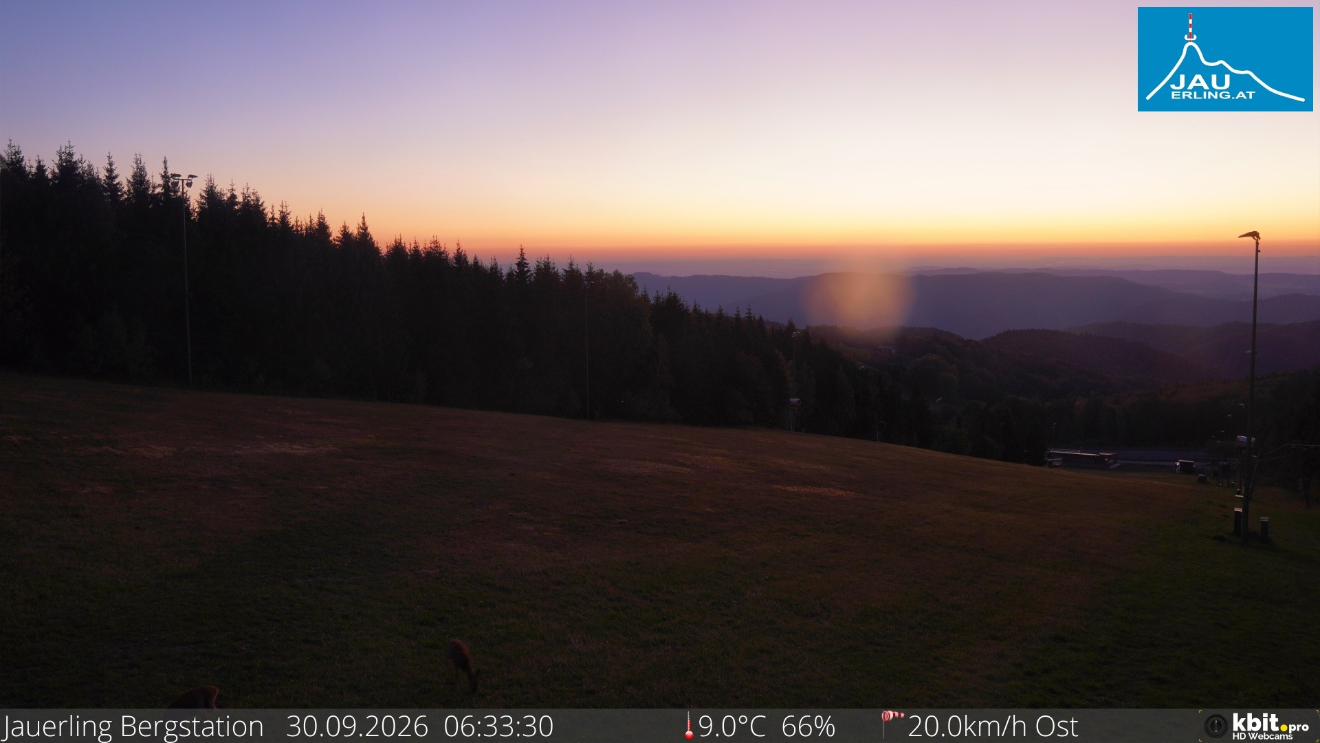 Archived image Webcam Panoramic view - mountain station Jauerling