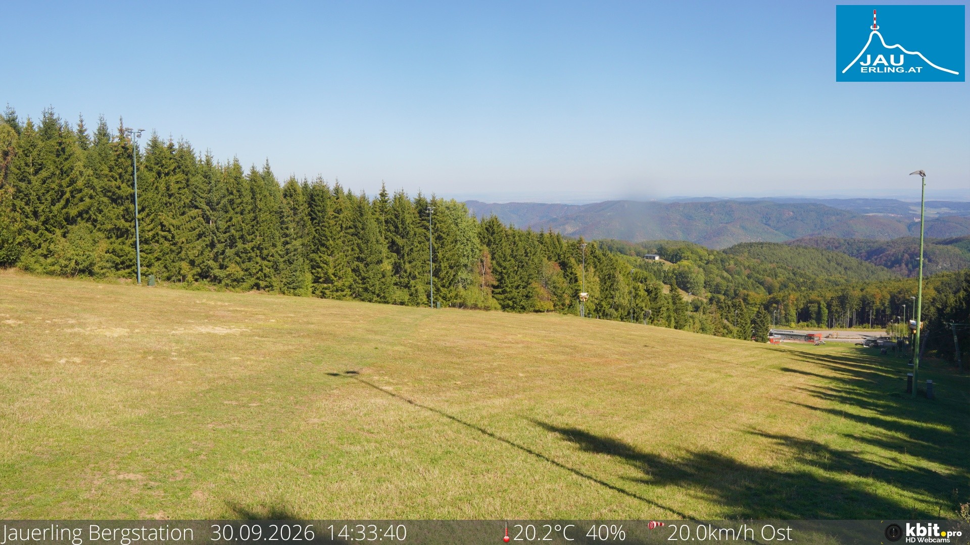 Archived image Webcam Panoramic view - mountain station Jauerling