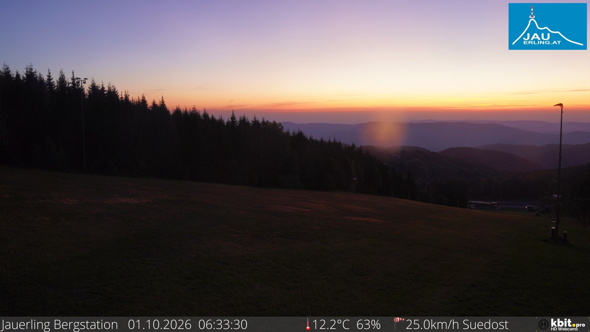 Archiv Foto Webcam Panorama - Bergstation Jauerling