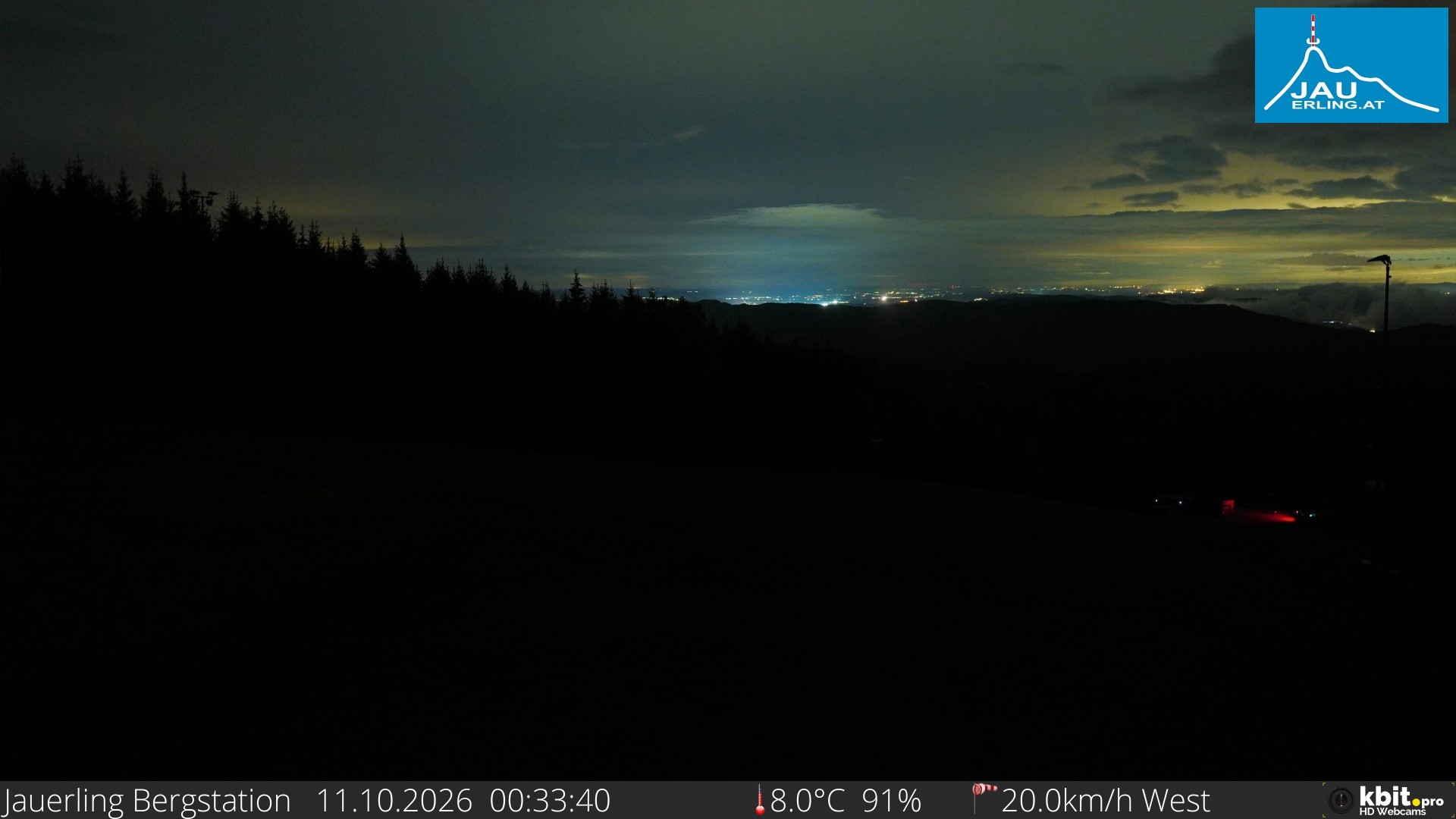 Archived image Webcam Panoramic view - mountain station Jauerling