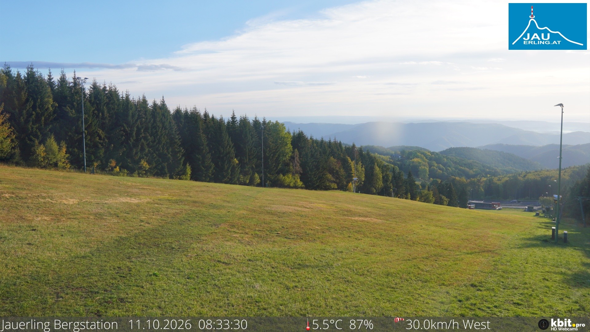 Archived image Webcam Panoramic view - mountain station Jauerling