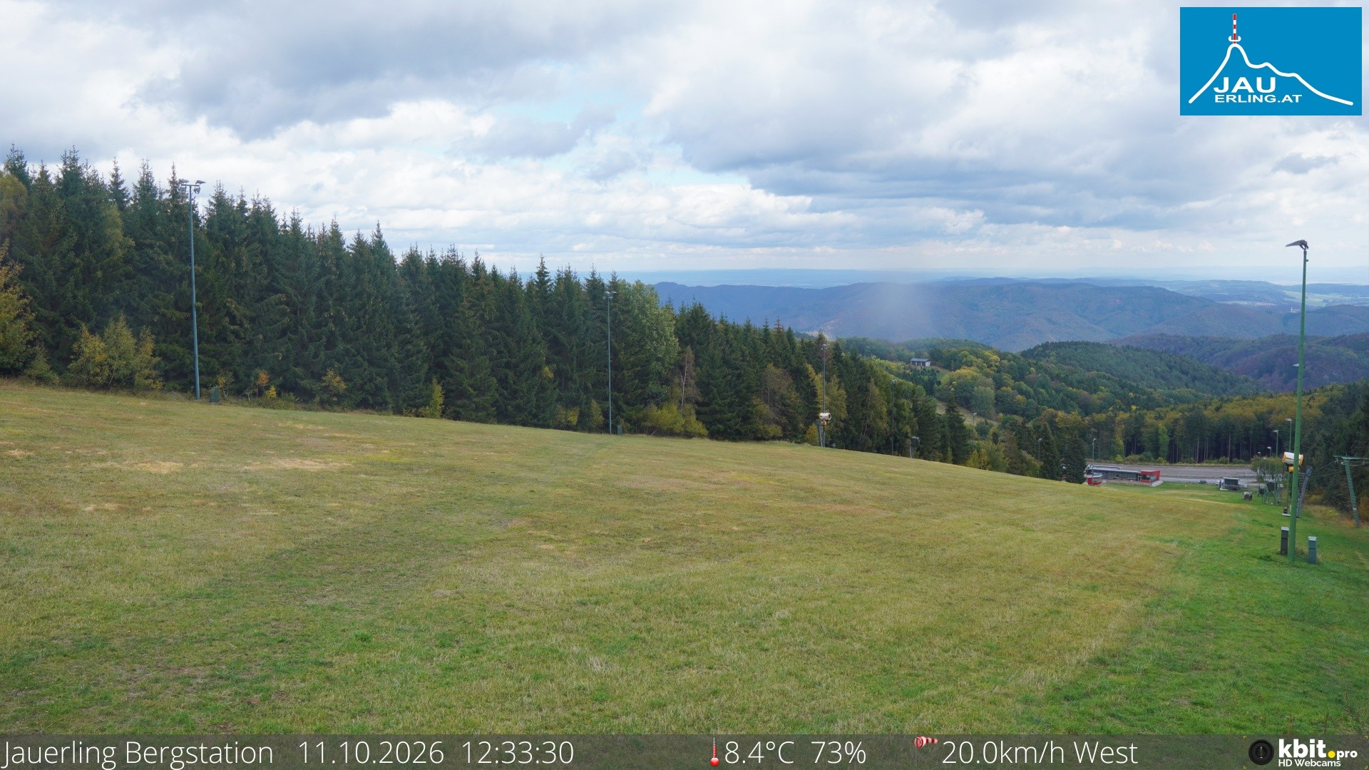 Archived image Webcam Panoramic view - mountain station Jauerling