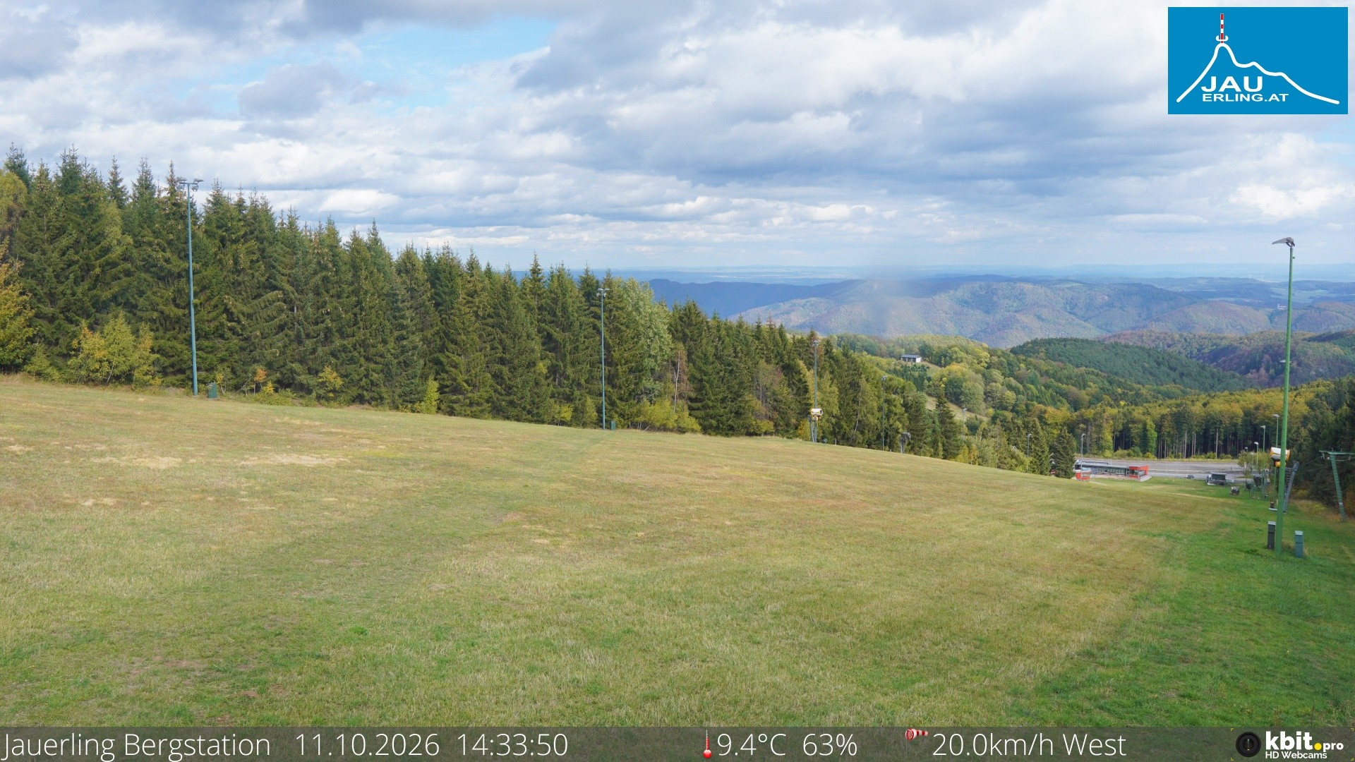 Archived image Webcam Panoramic view - mountain station Jauerling
