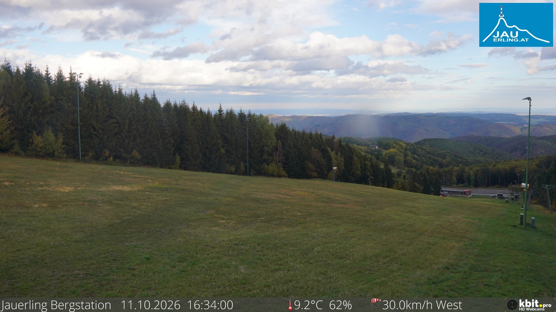 Archived image Webcam Panoramic view - mountain station Jauerling