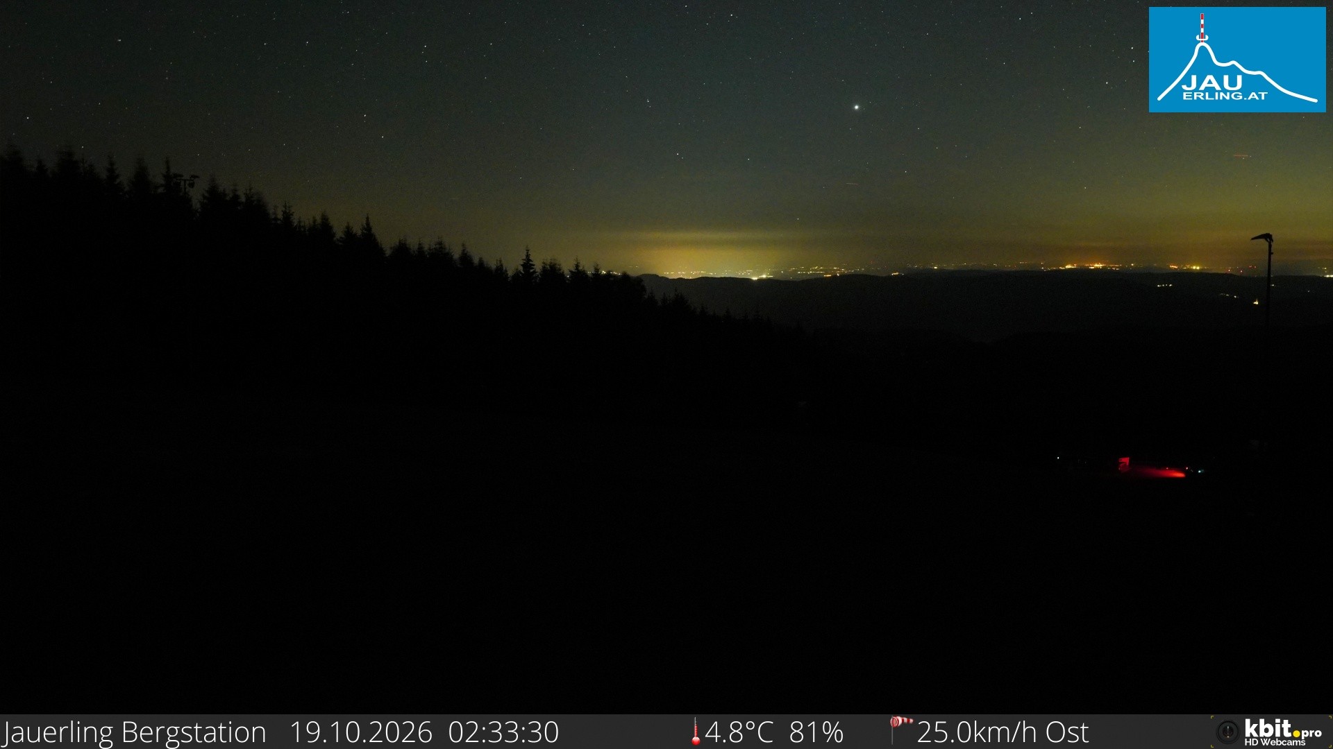 Archiv Foto Webcam Panorama - Bergstation Jauerling
