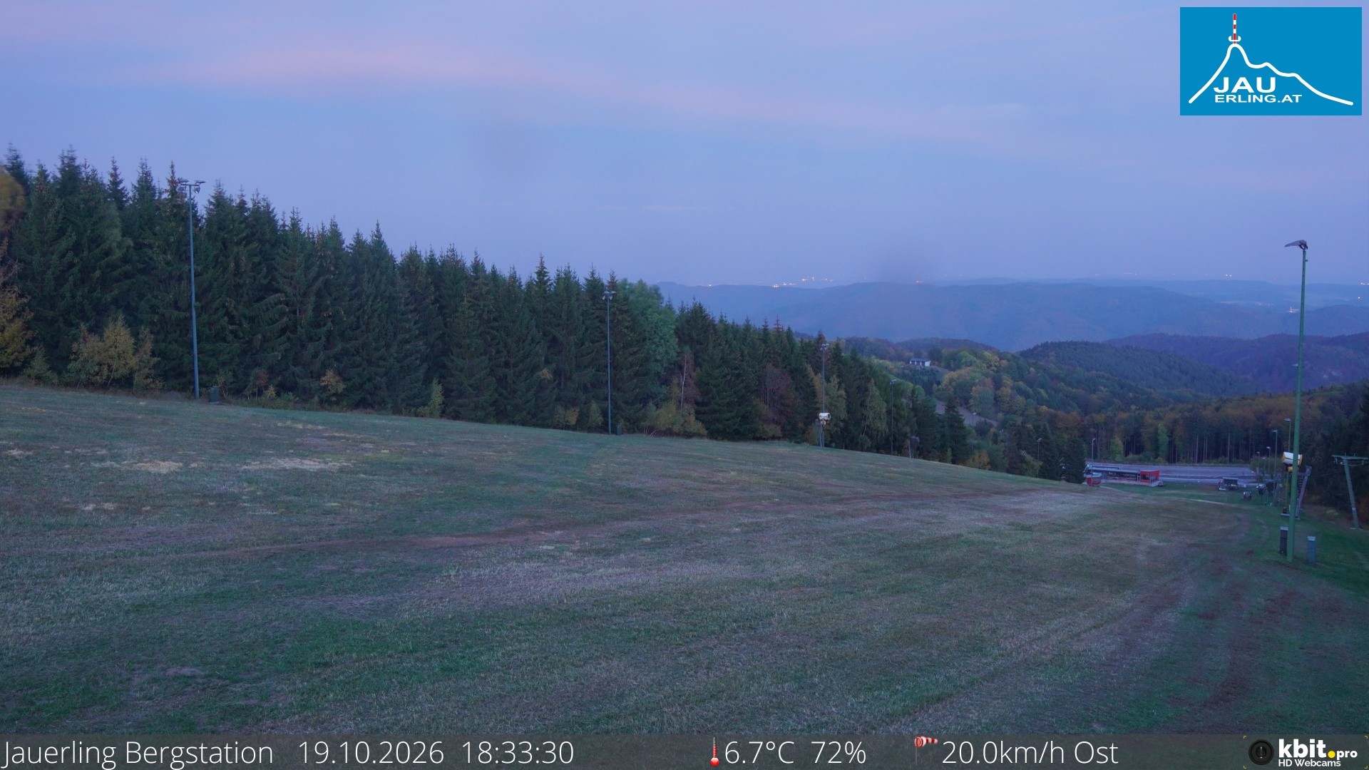 Archiv Foto Webcam Panorama - Bergstation Jauerling