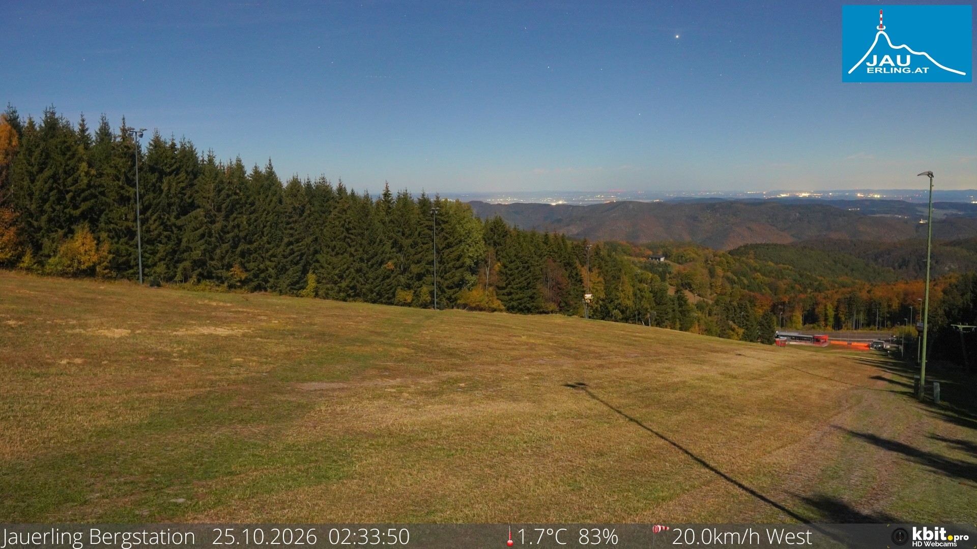 Archived image Webcam Panoramic view - mountain station Jauerling